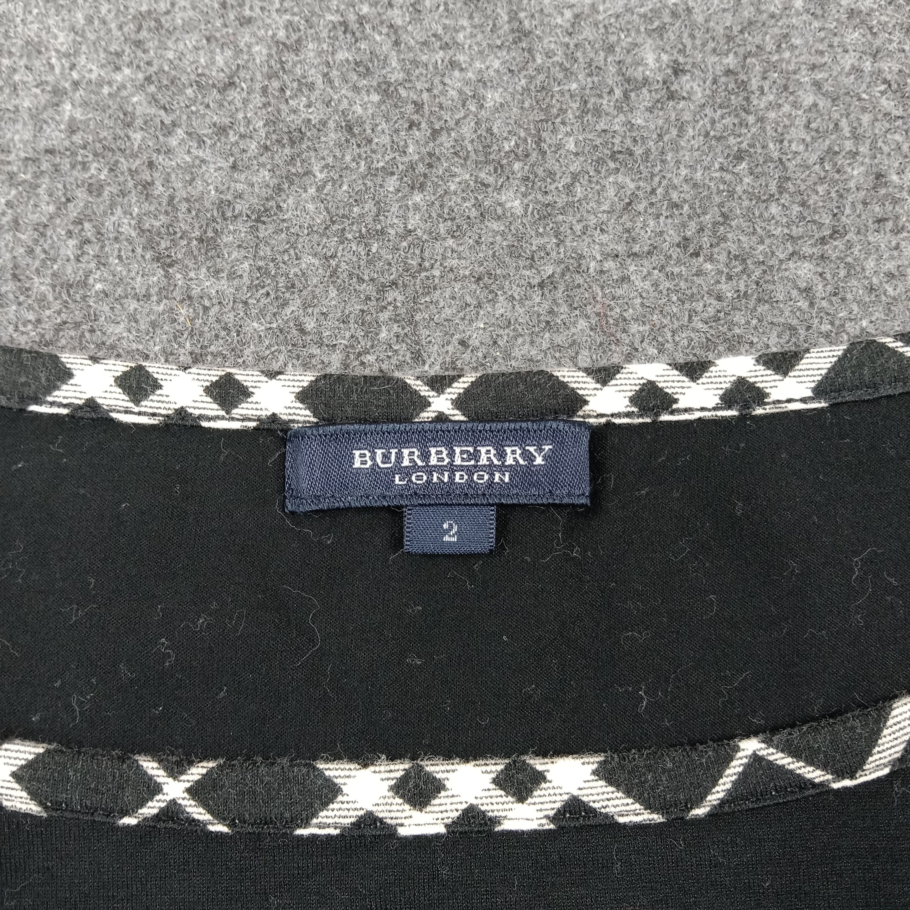 Burberry Burberry London Boat Neck Top 3/4 Sleeve Tshirt C276N46 Size S / US 4 / IT 40 - 6 Thumbnail