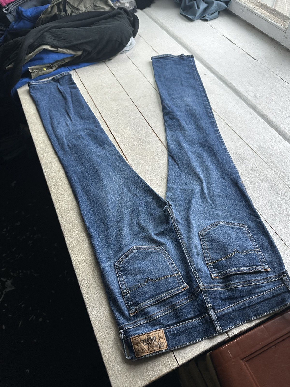 Diesel 🚨 DIESEL AVANT GARDE GOTHIC WOMEN JEANS LOGO IFSIXWASNINE Size 30" / US 8 / IT 44 - 8 Thumbnail