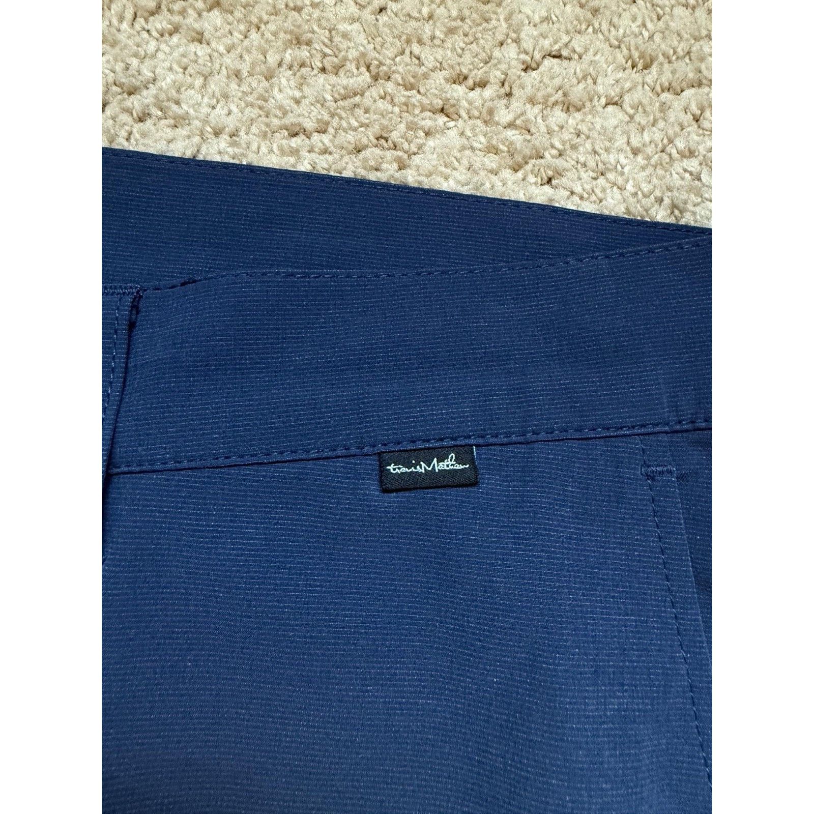 TravisMathew Travis Mathew Golf Shorts Woven Navy Stretch Men’s Sz 38 Size US 38 / EU 54 - 3 Thumbnail