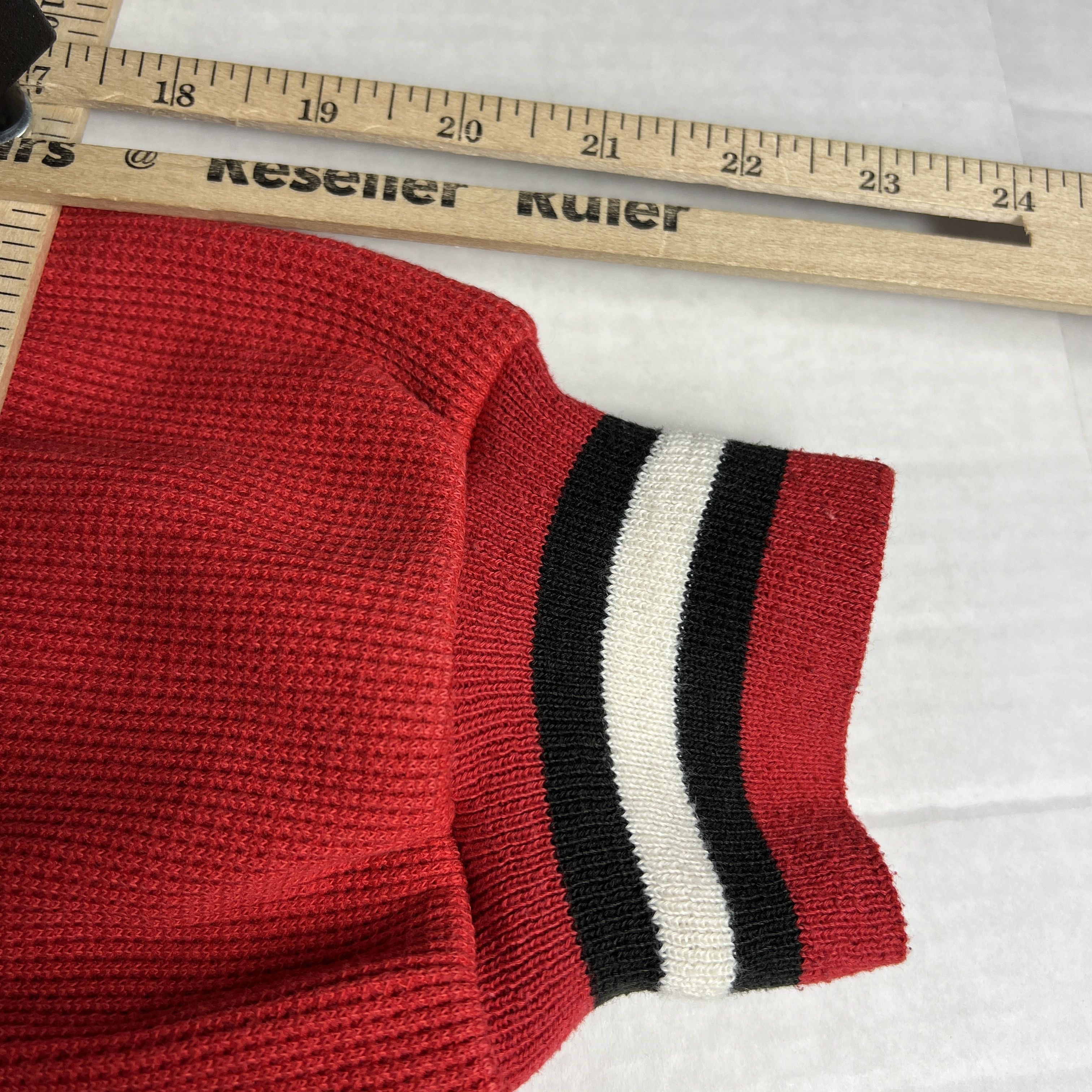MLB × Russell Athletic × Vintage VTG Russell Cincinnati Reds Thermal Sweatshirt Red Crewneck Size US XXL / EU 58 / 5 - 13 Thumbnail