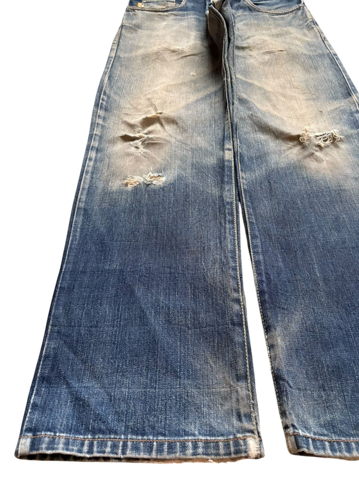 Stussy Vintage Stussy Rusty Mud Wash Distressed Loose Baggy Jeans Size US 32 / EU 48 - 6 Thumbnail