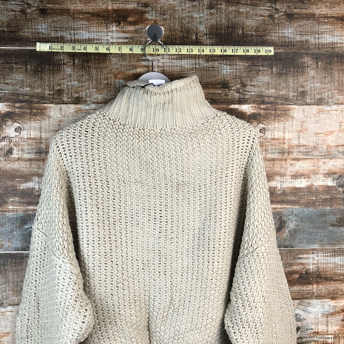 Aran Isles Knitwear La Hemme Turtle Neck cable crochet Knitwear #A2488 Size US M / EU 48-50 / 2 - 13 Thumbnail