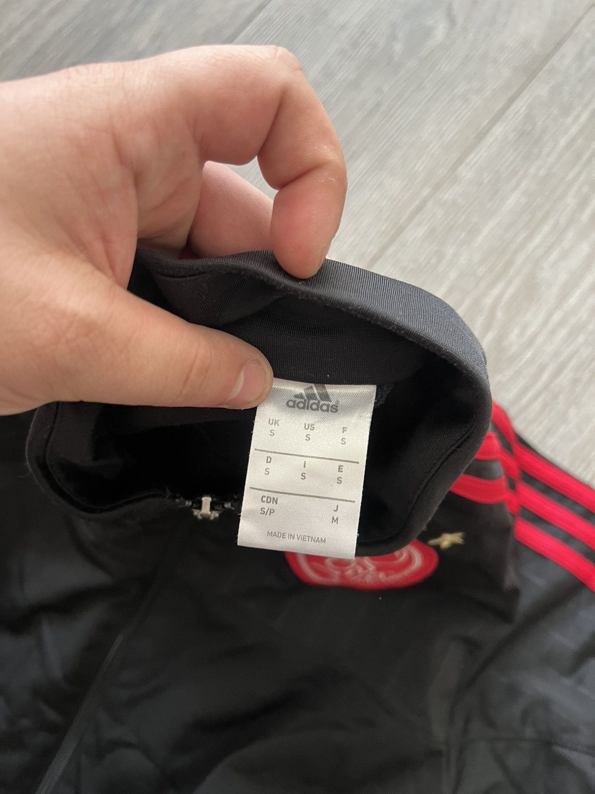 Adidas Vintage Ajax Amsterdam Adidas Track Jacket Football Size US S / EU 44-46 / 1 - 9 Thumbnail
