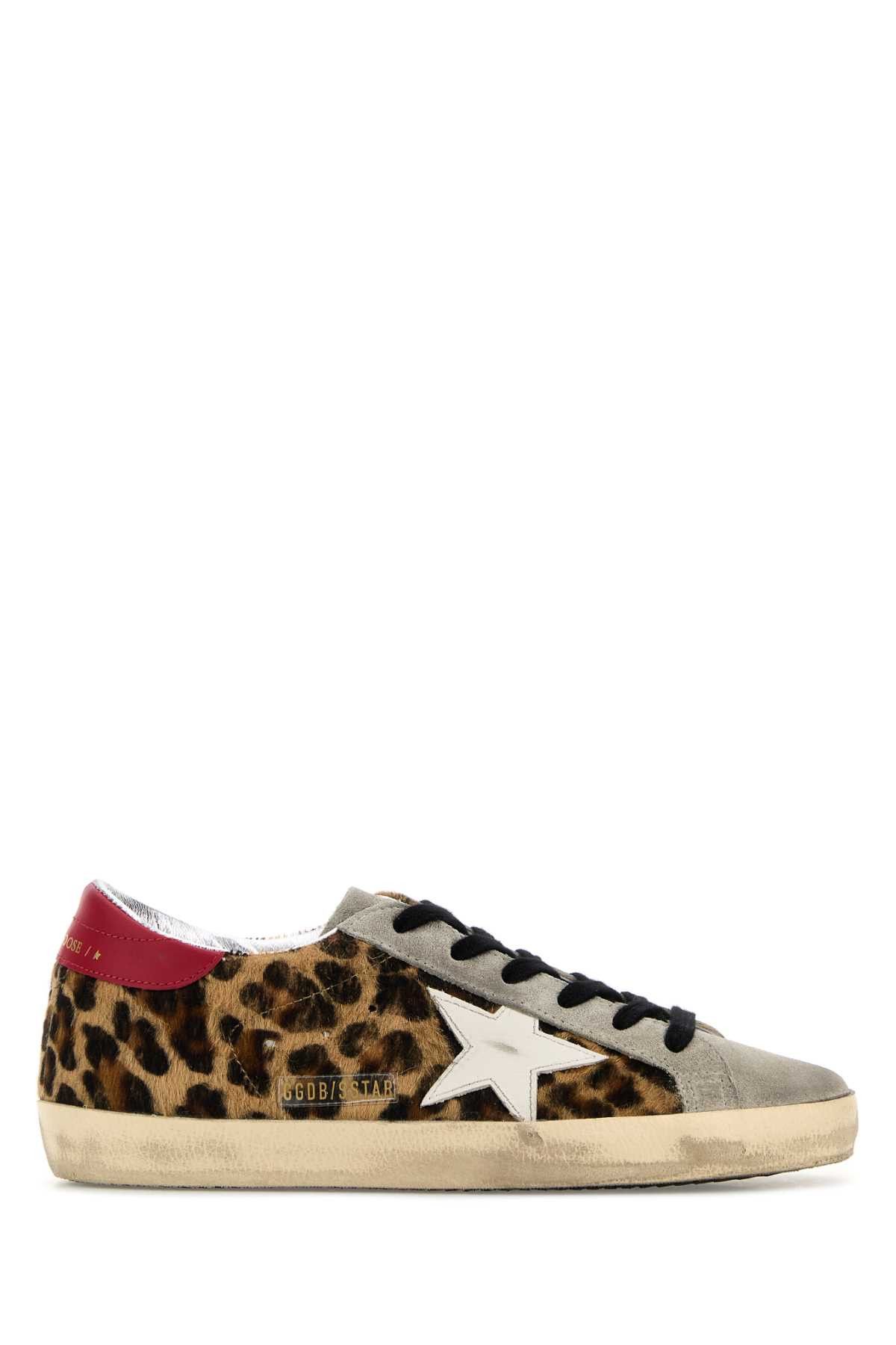 Golden Goose Printed Calf Hair Super-Star Sneakers Size US 5 / IT 35 - 1 Thumbnail