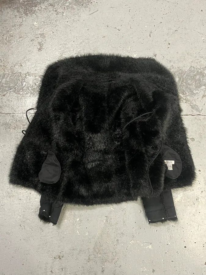 Balmain 1990s Balmain Black Faux Fur Shearling Effect Jacket Size XS / US 0-2 / IT 36-38 - 8 Thumbnail