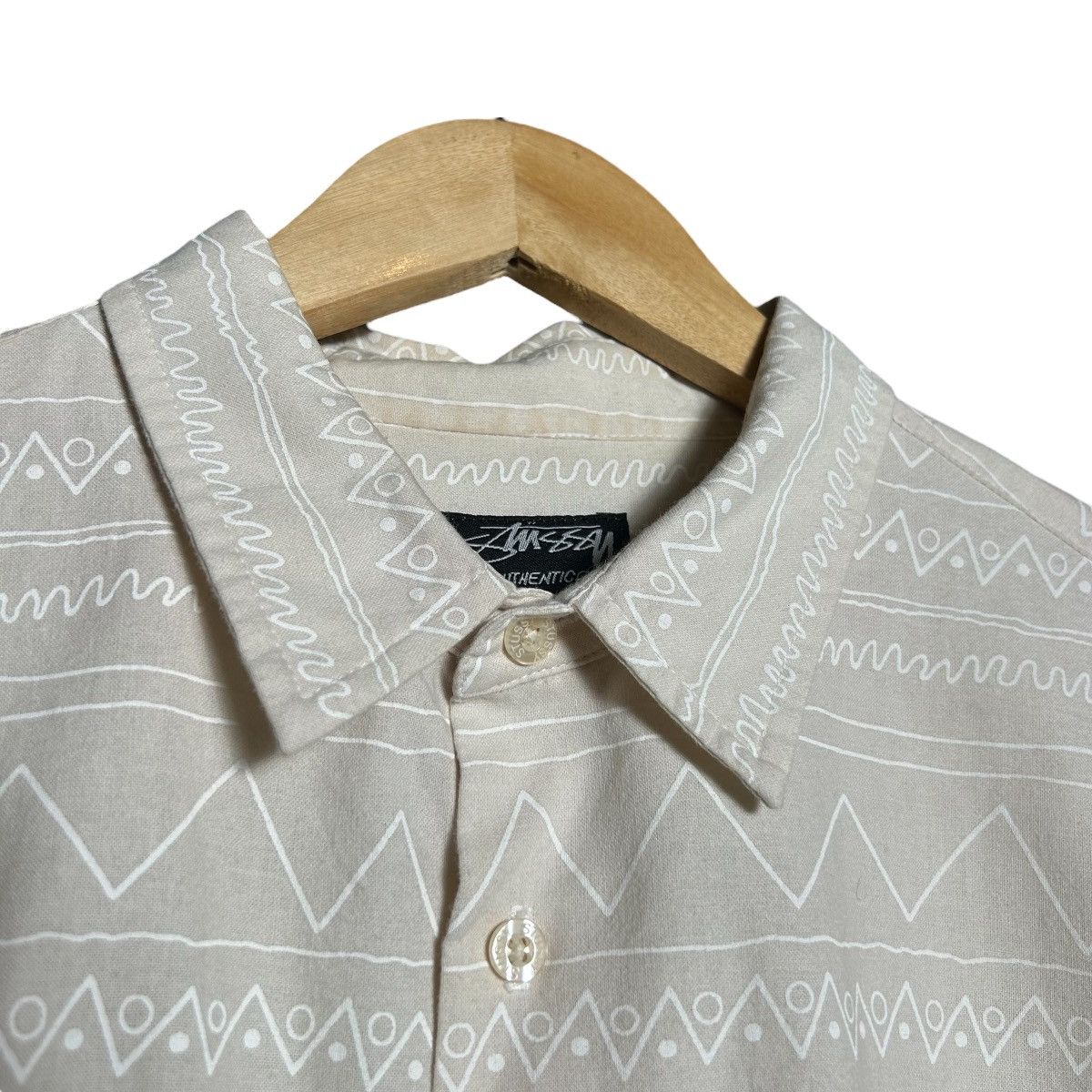 Stussy × Vintage Vintage 90s Stussy Hawaii Print Shirt Size US L / EU 52-54 / 3 - 4 Thumbnail