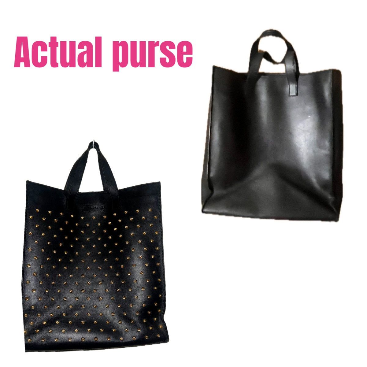 Versace VERSACE Medusa Stud leather tote bag LRG 2 Handled Purse Size ONE SIZE - 11 Thumbnail