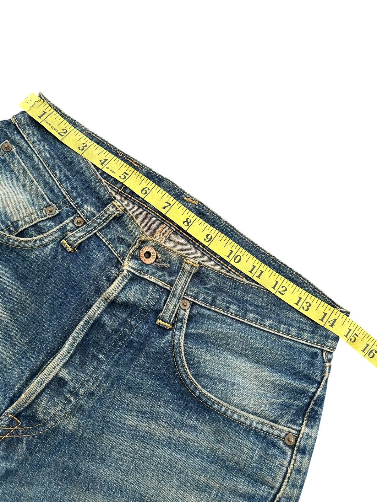 Edwin × Kapital × Vintage Vintage Edwin Selvedge Distressed Mud Wash Rusty Short Denim Size US 29 - 8 Thumbnail