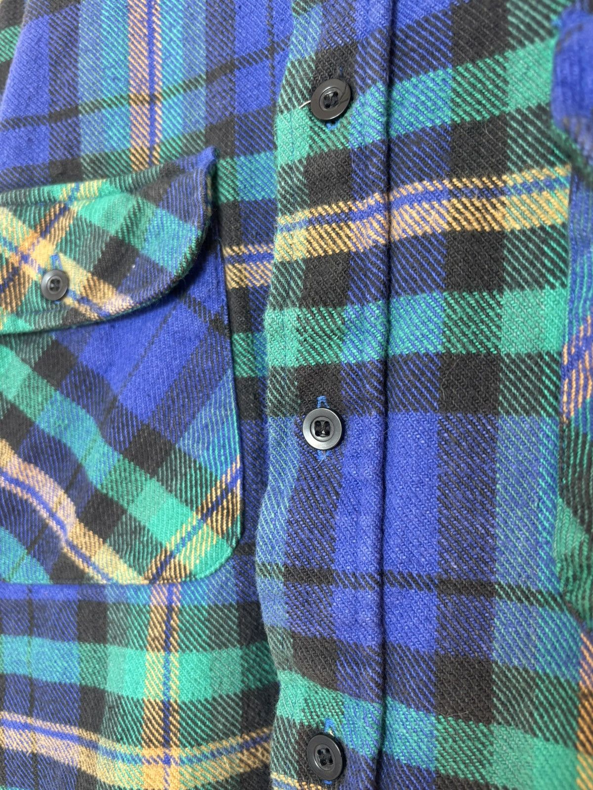 McGregor Vintage McGregor Blue Green Plaid Flannel Shirt Large L Size US L / EU 52-54 / 3 - 6 Thumbnail