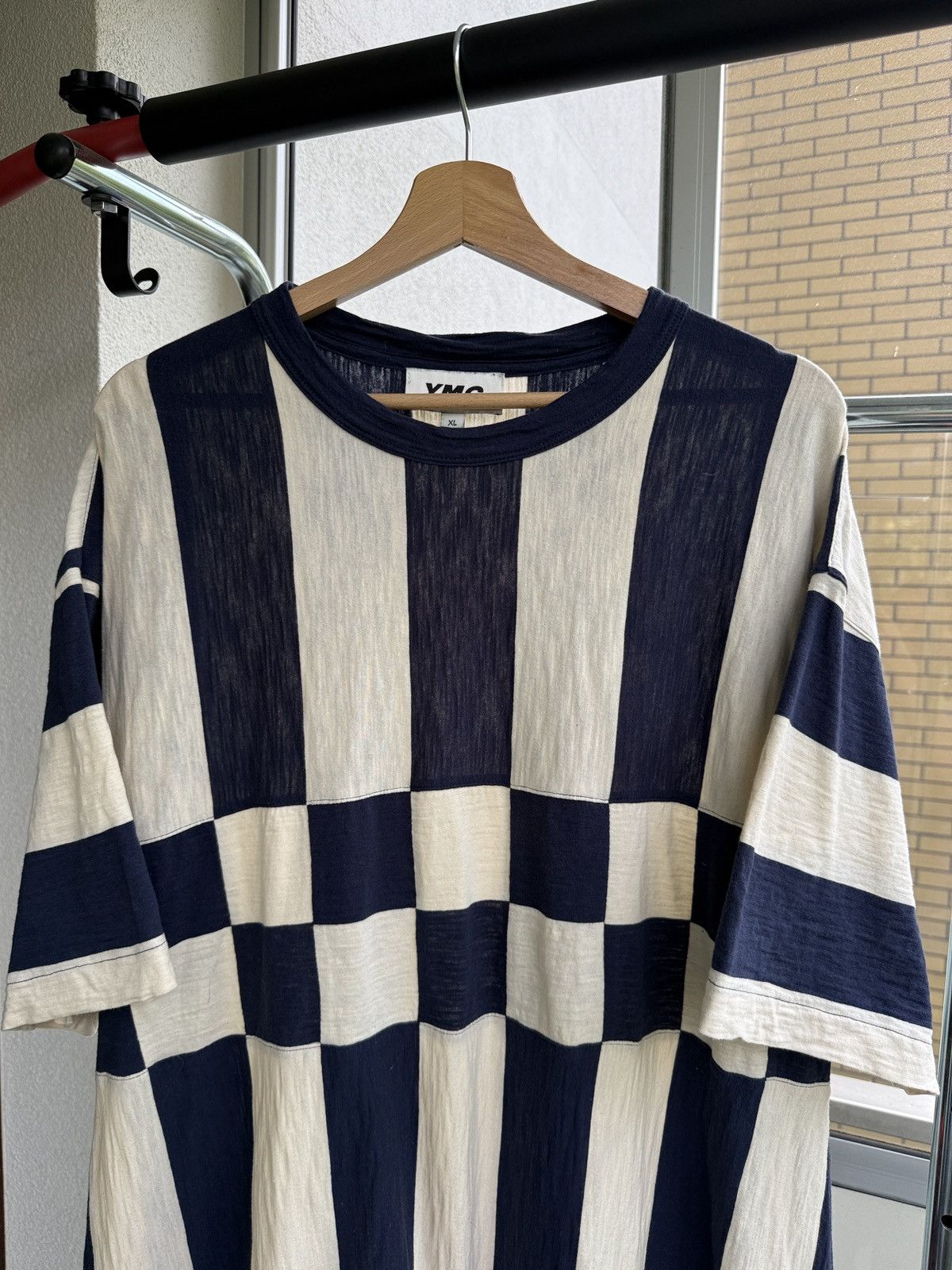 YMC YMC Stripe Slub Jersey T Shirt Japan size Size US XL / EU 56 / 4 - 2 Thumbnail