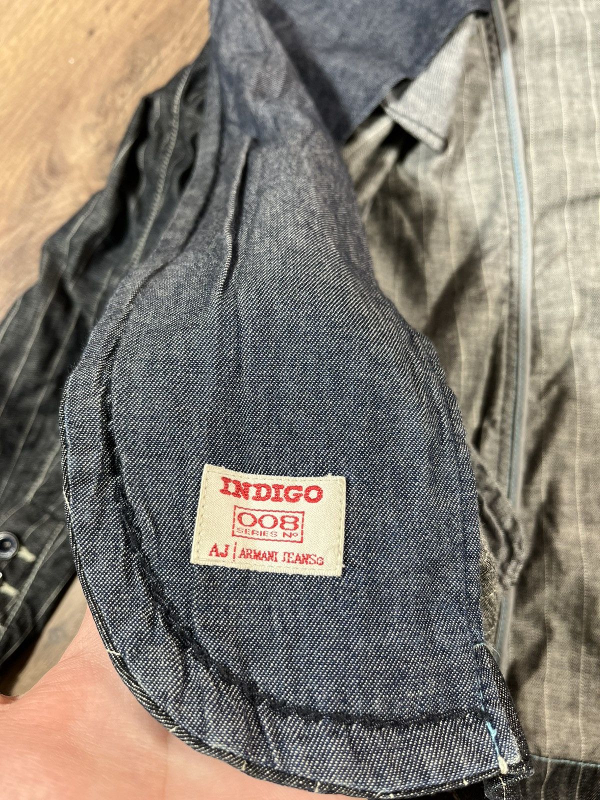 Armani Vintage Armani Jeans Indigo Jacket 90s Size US XXL / EU 58 / 5 - 14 Thumbnail