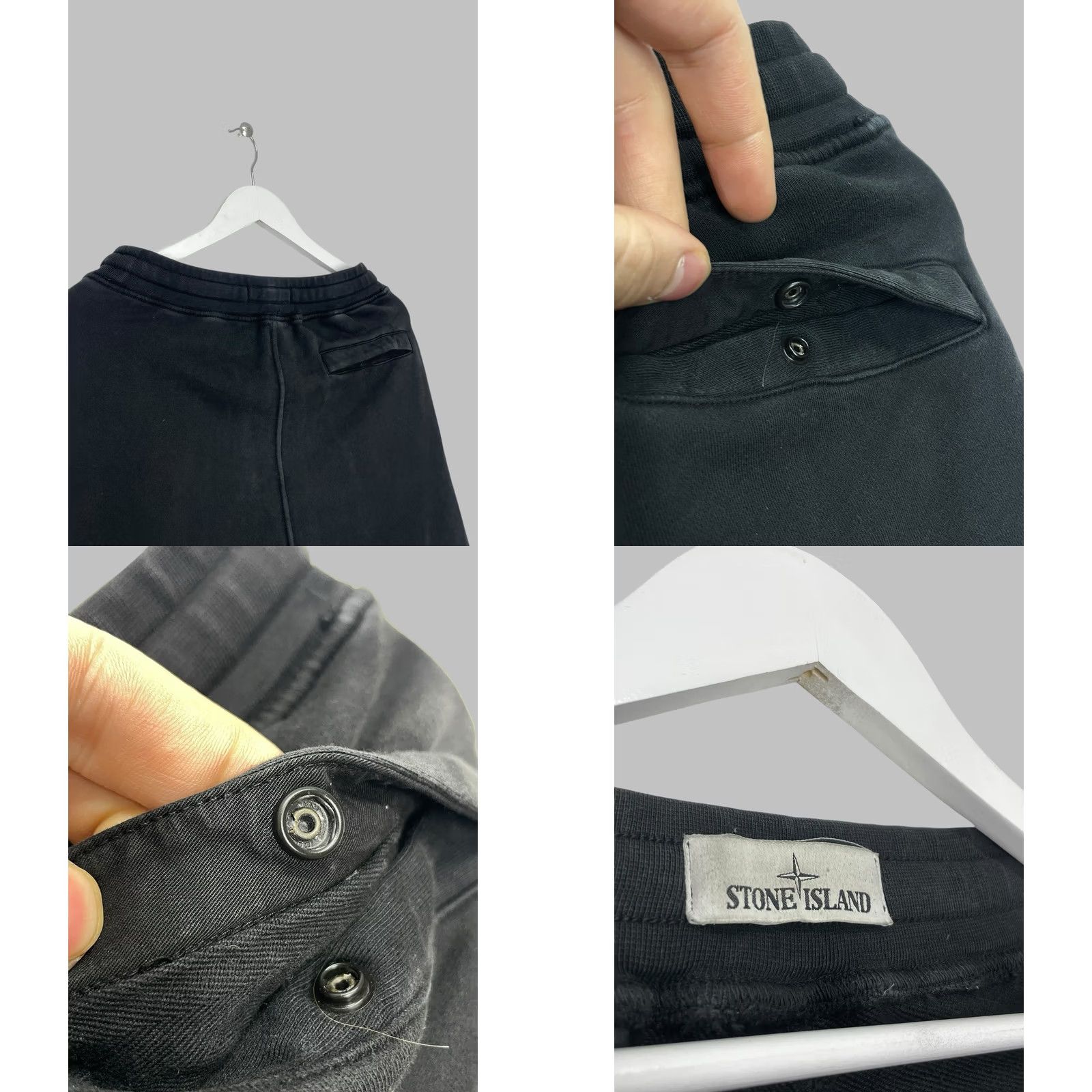 Stone Island Stone Island Sweatpants Pants Men S Black Cotton Joggers Activewear Size S Size US 29 - 10 Thumbnail