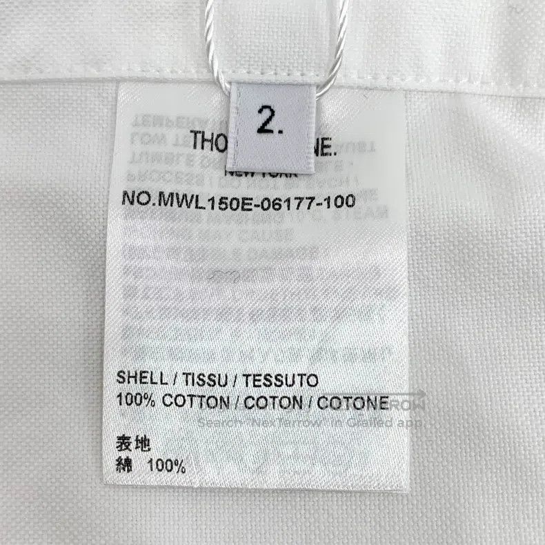 Thom Browne Thom Browne White double-breasted cotton shirt Size US M / EU 48-50 / 2 - 7 Thumbnail