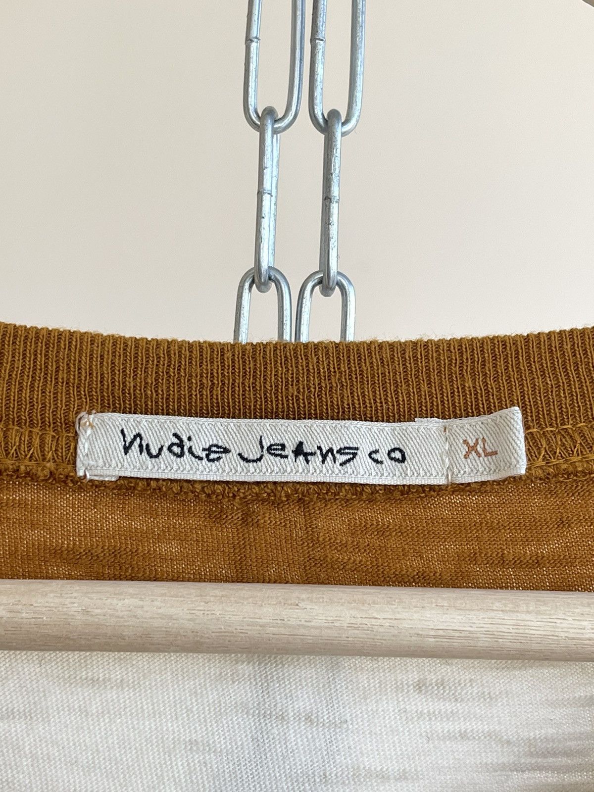 Nudie Jeans Nudie Jeans Roy Stripe Slub Amber Striped Crewneck T-Shirt Size US XL / EU 56 / 4 - 8 Thumbnail