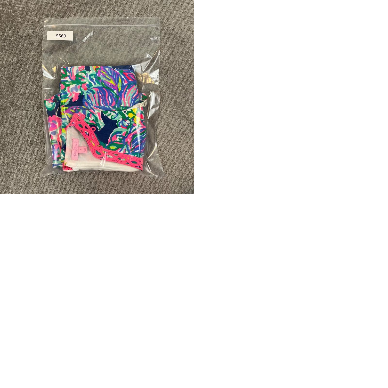 Lilly Pulitzer Lilly Pulitzer Ryder Shift Dress Womens Size 0 Seaside Allure Escapade Bead Lace Floral Multicolor Slim Short Sleeve V-Neck Zip Size XS / US 0-2 / IT 36-38 - 9 Thumbnail