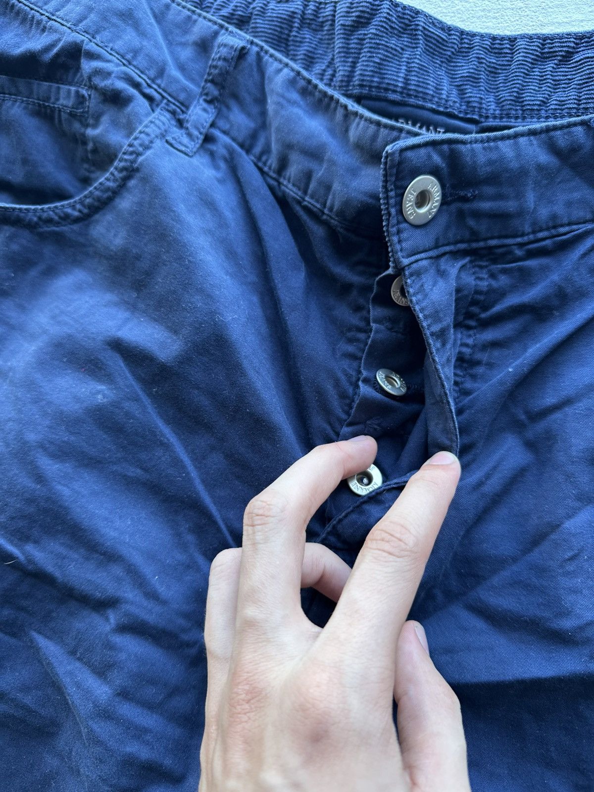 Armani VNTG 🚨 Y2K ARMANI JEANS shorts Streetwear blue LUXURY MEN Size US 36 / EU 52 - 11 Thumbnail