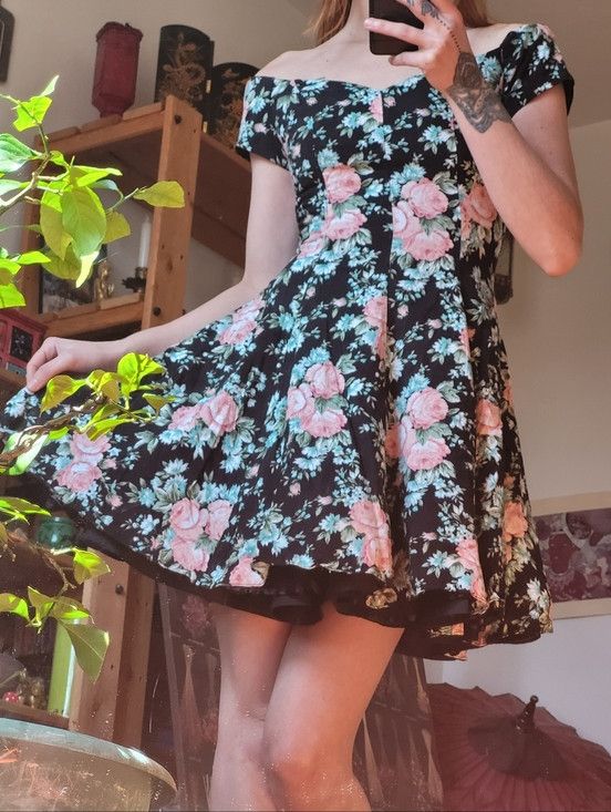 Joseph Ribkoff Joseph Ribkoff Vintage 80s Floral Pink Roses Mini Dress XS Size XS / US 0-2 / IT 36-38 - 7 Thumbnail