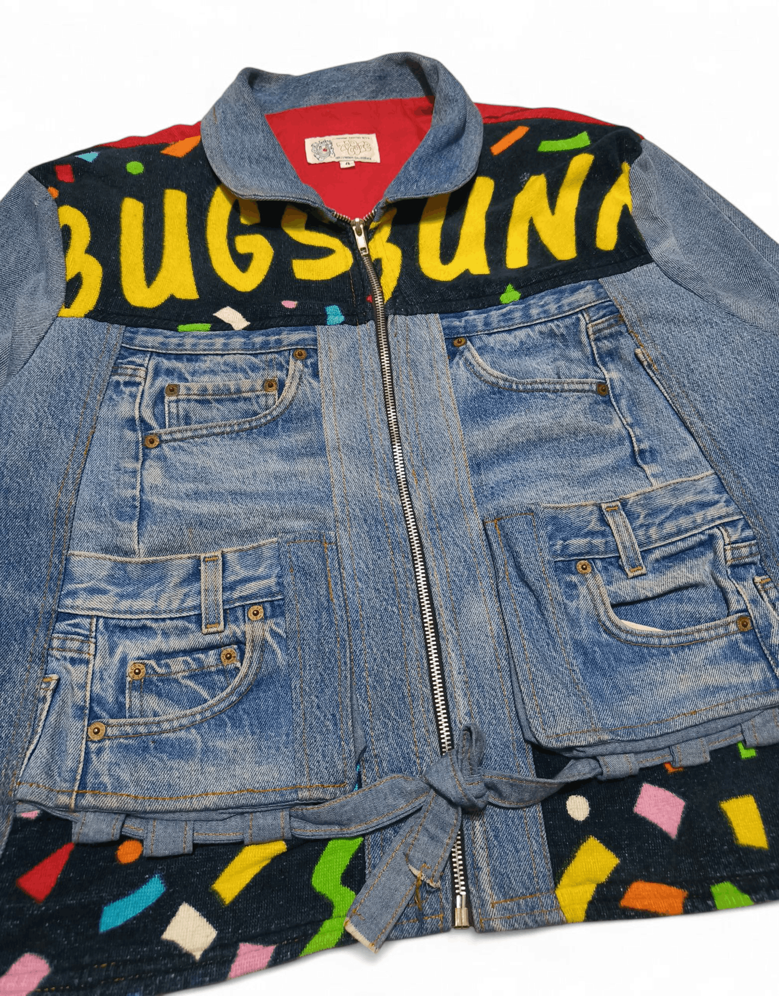 Too Cute Guetta Bros. Vintage BUGS BUNNY TOO CUTE Guetta Bros Disney Denim Jacket Size US M / EU 48-50 / 2 - 7 Thumbnail