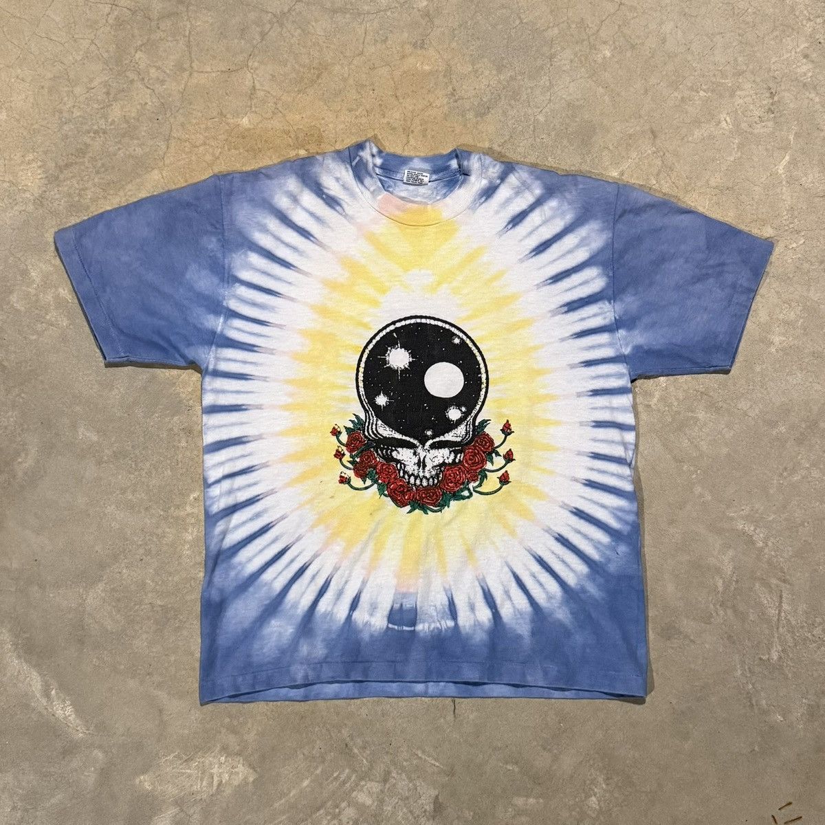 Grateful Dead Vintage 1990s Grateful Dead Space Your Face Tiedye Band Tee Size US L / EU 52-54 / 3 - 1 Thumbnail
