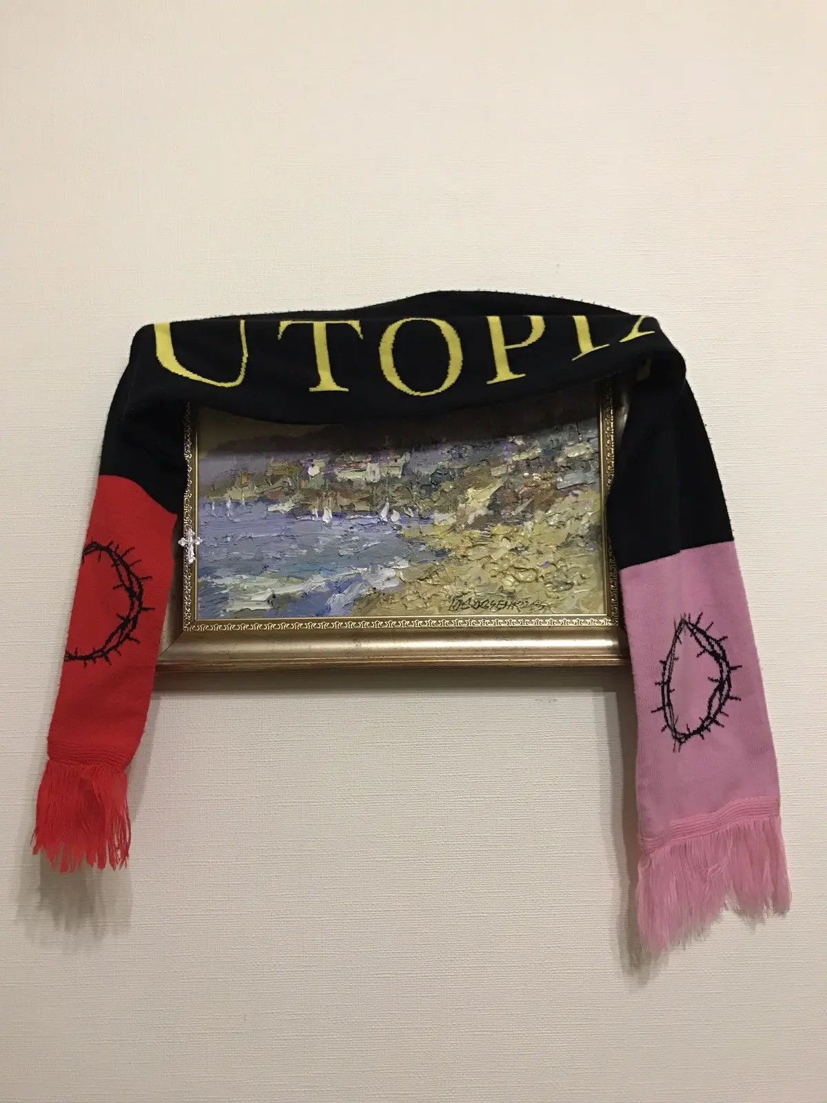 Anton Belinskiy НА ЩАСТЯ - FOR LUCK - ANTON BELINSKIY ARCHIVE SCARF - № 4080 Size ONE SIZE - 1 Thumbnail