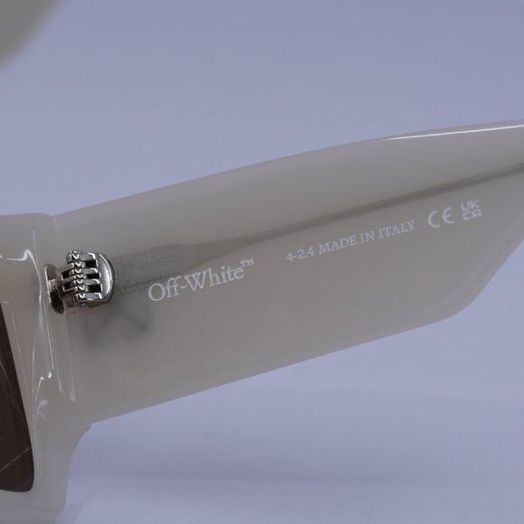 Off-White Off-White OERI148 DOVER 6164 Sunglasses Beige Square Frame Size ONE SIZE - 7 Thumbnail
