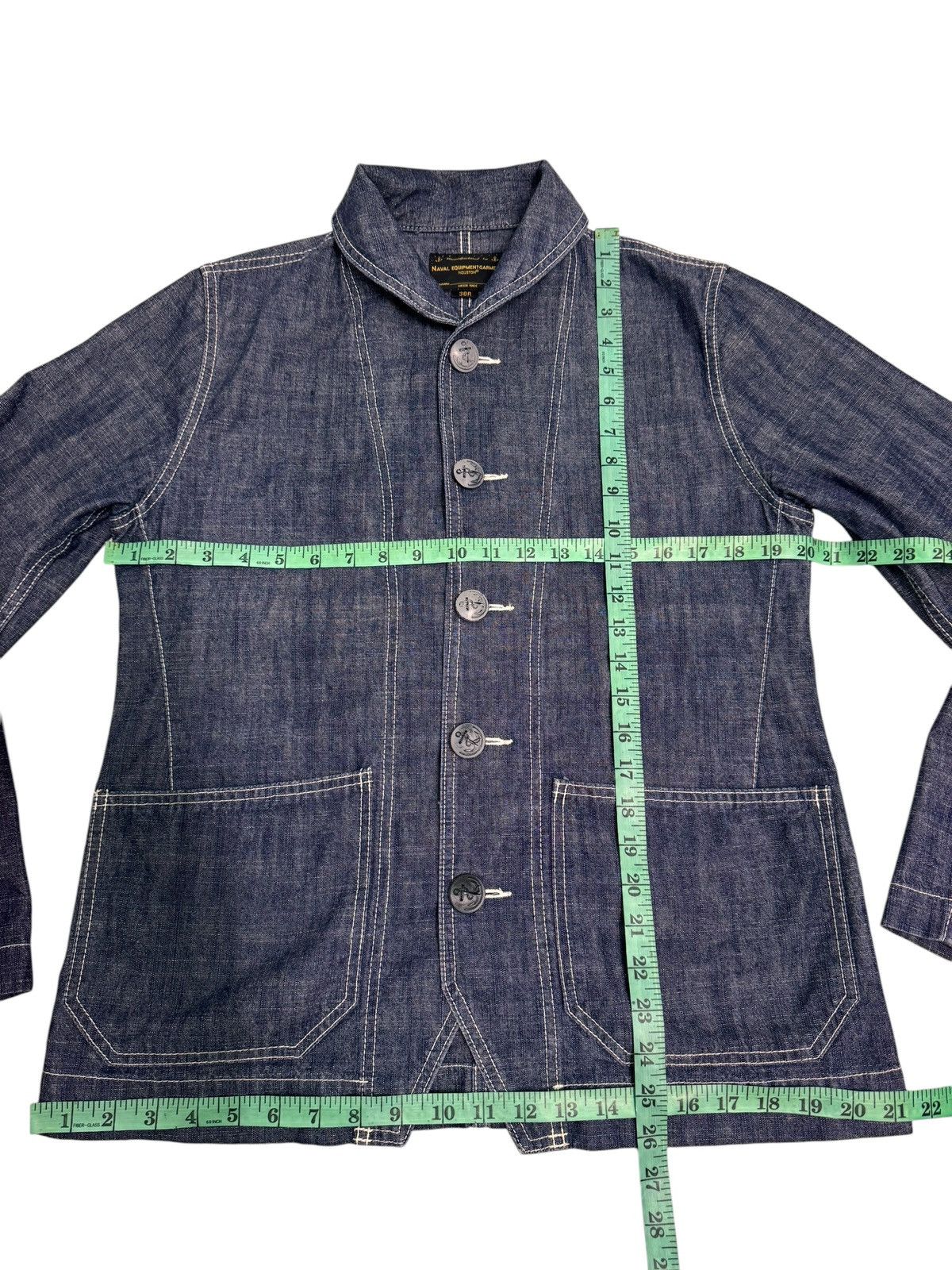 Japanese Brand Japanese Brand Usn Naval Houston Denim Jacket Size US S / EU 44-46 / 1 - 14 Thumbnail