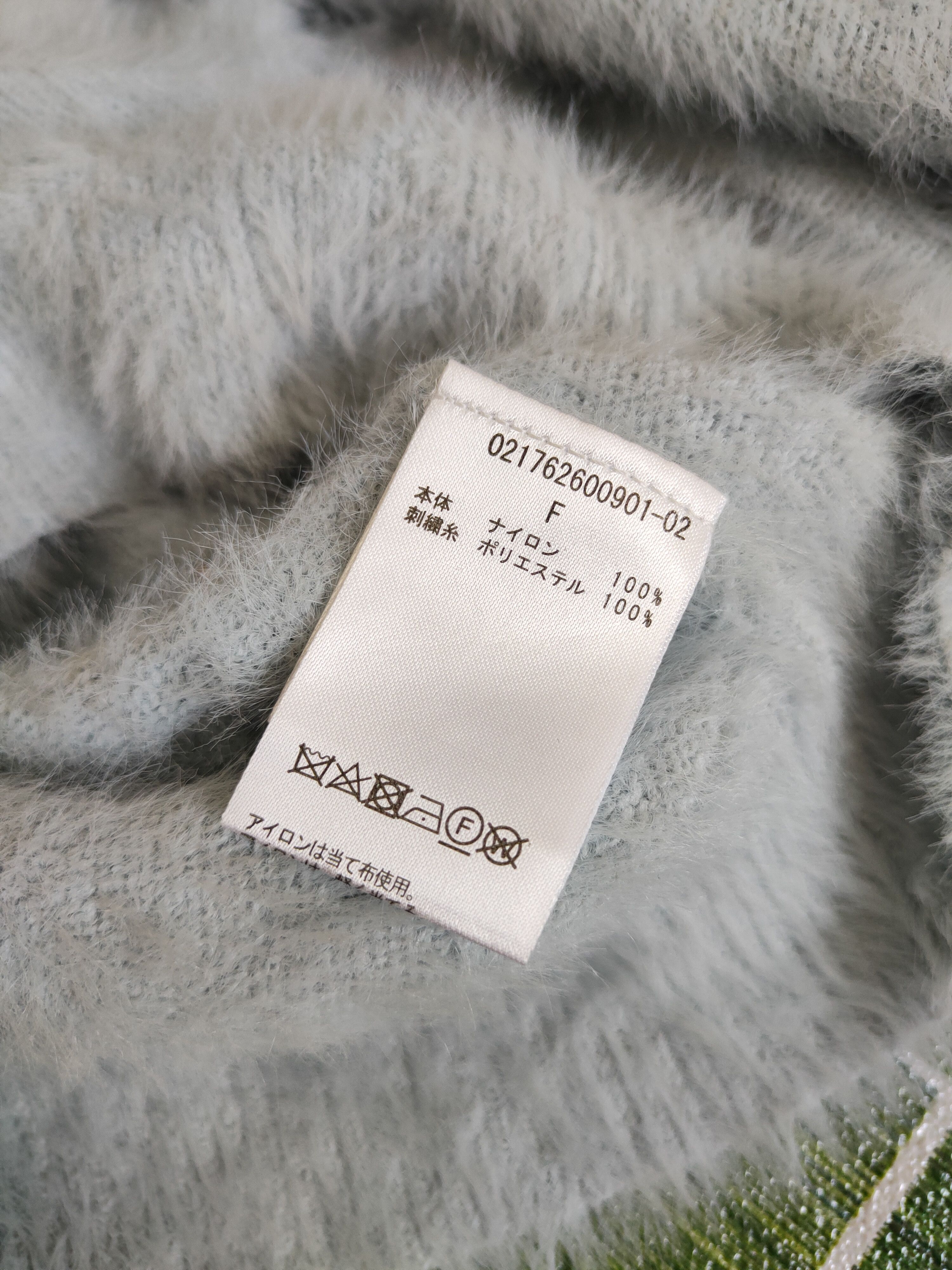 Japanese Brand × Vintage Dazzlin Blue Flowers Fur Mohair Knitwear Size M / US 6-8 / IT 42-44 - 12 Thumbnail
