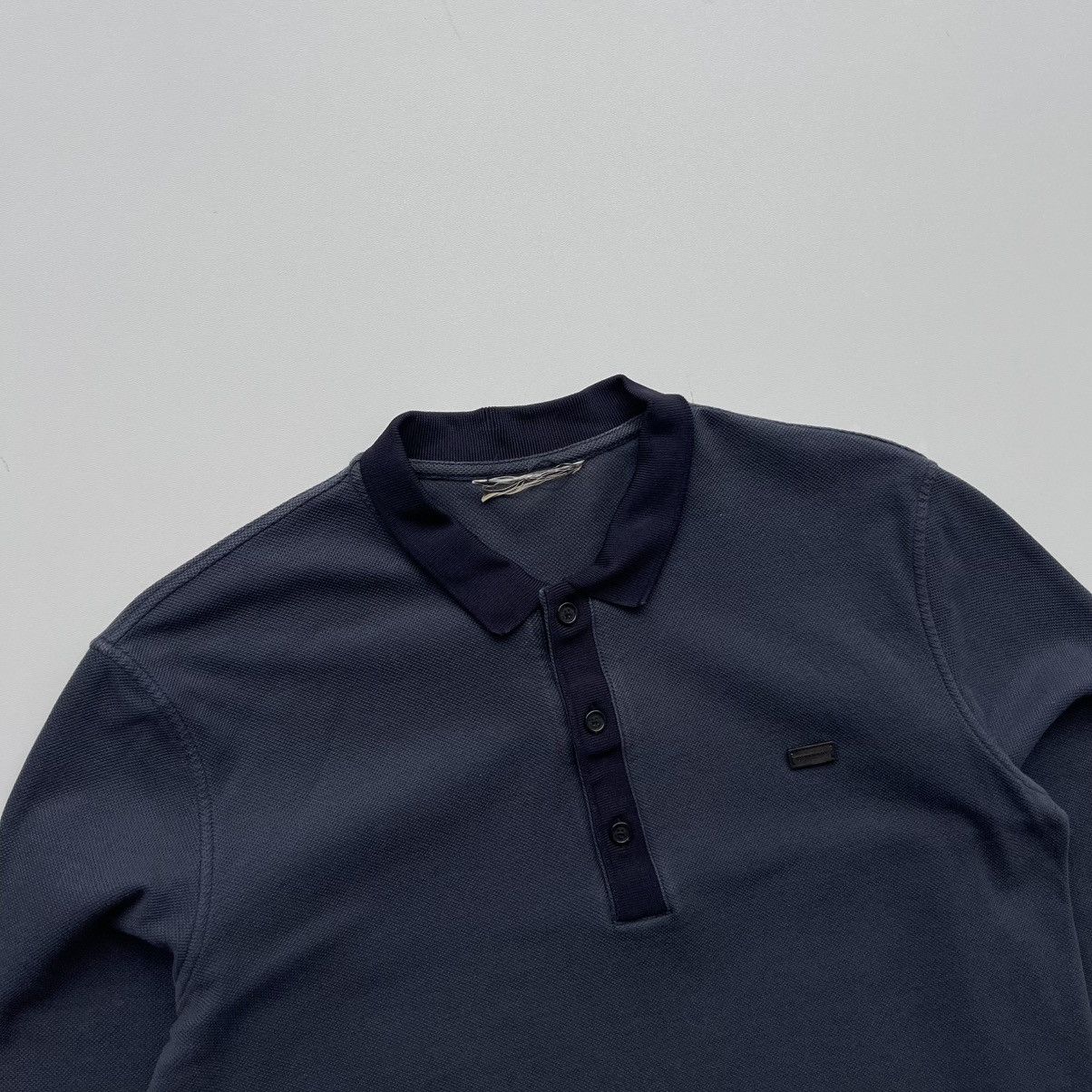 Burberry Burberry London Metal Logo Polo Long Sleeve Blue Size US S / EU 44-46 / 1 - 2 Thumbnail