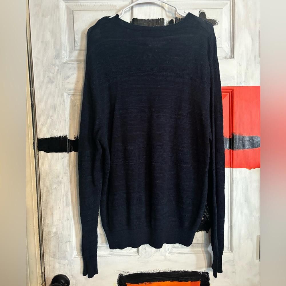 Designer Polo Ralph Lauren X-Large navy blue sweater Size US XL / EU 56 / 4 - 2 Thumbnail