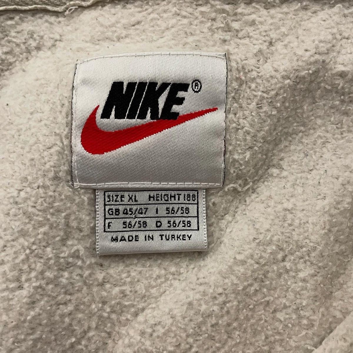 Nike Zip Hoodie Nike Vintage Big Soowsh 90s White Size US XL / EU 56 / 4 - 3 Thumbnail