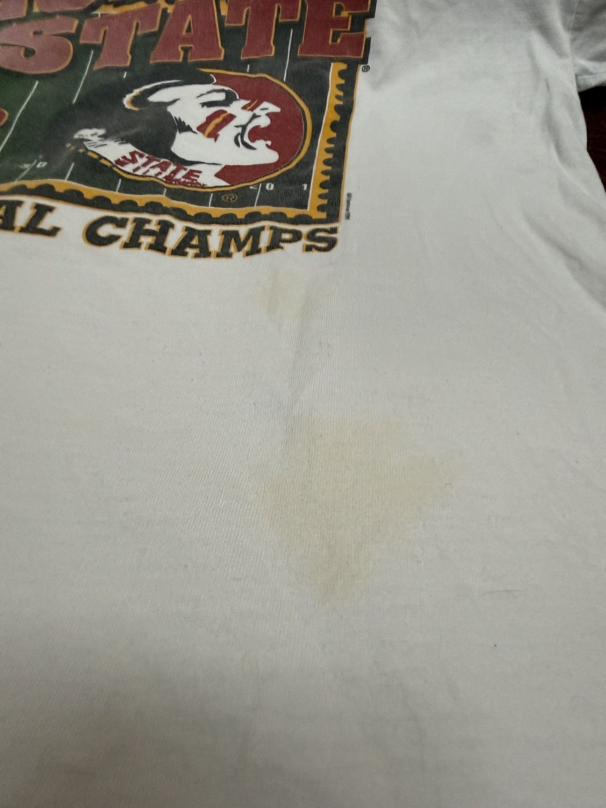 Vintage Vintage 90s Florida State University National Champs Tee Size US XL / EU 56 / 4 - 4 Thumbnail