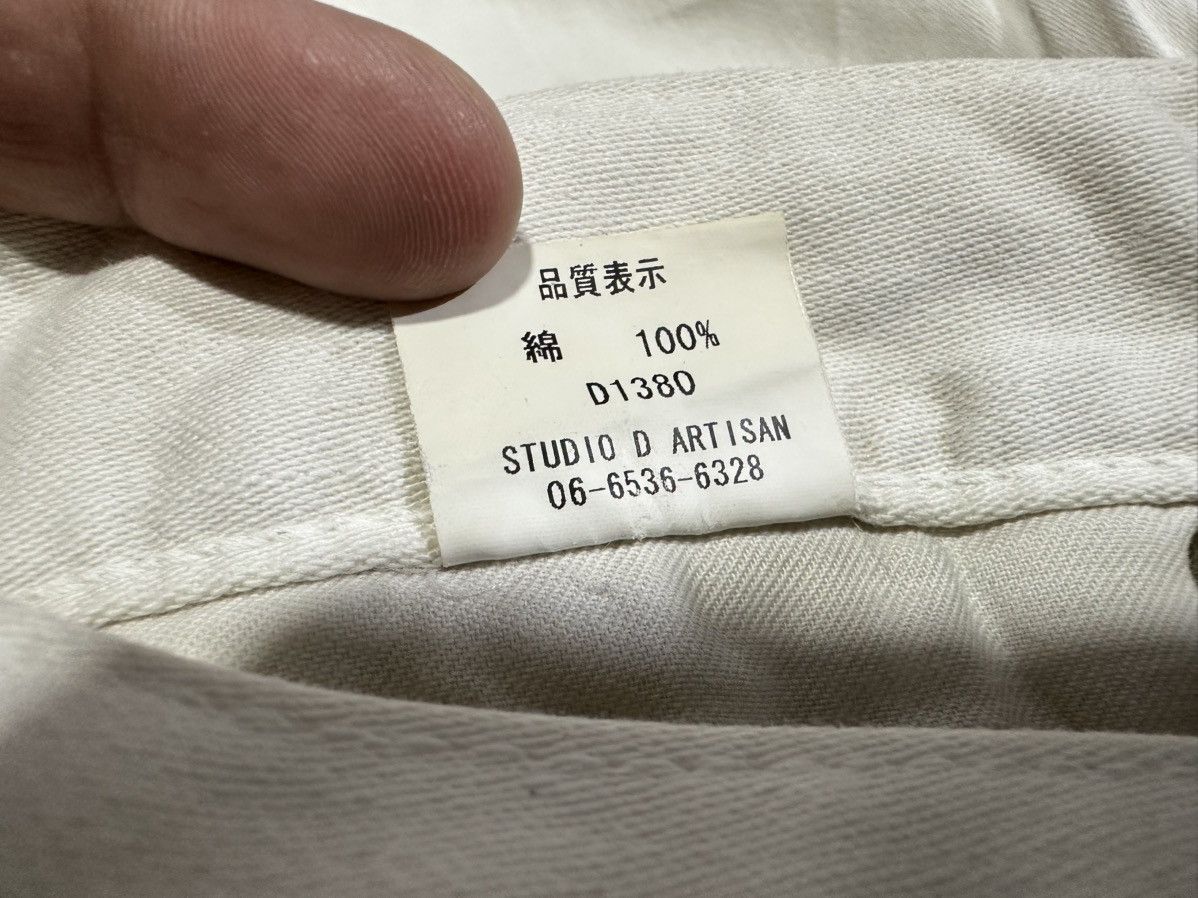 If Six Was Nine × Japanese Brand × Studio D'Artisan 🔥Vintage Studio D’Artisan White Flared Denim Size US 32 / EU 48 - 13 Thumbnail