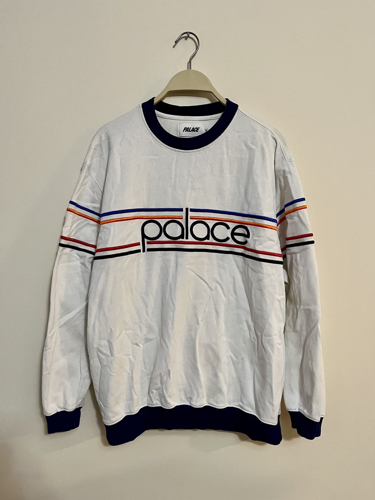 Palace Bennytron Crew White/Navy