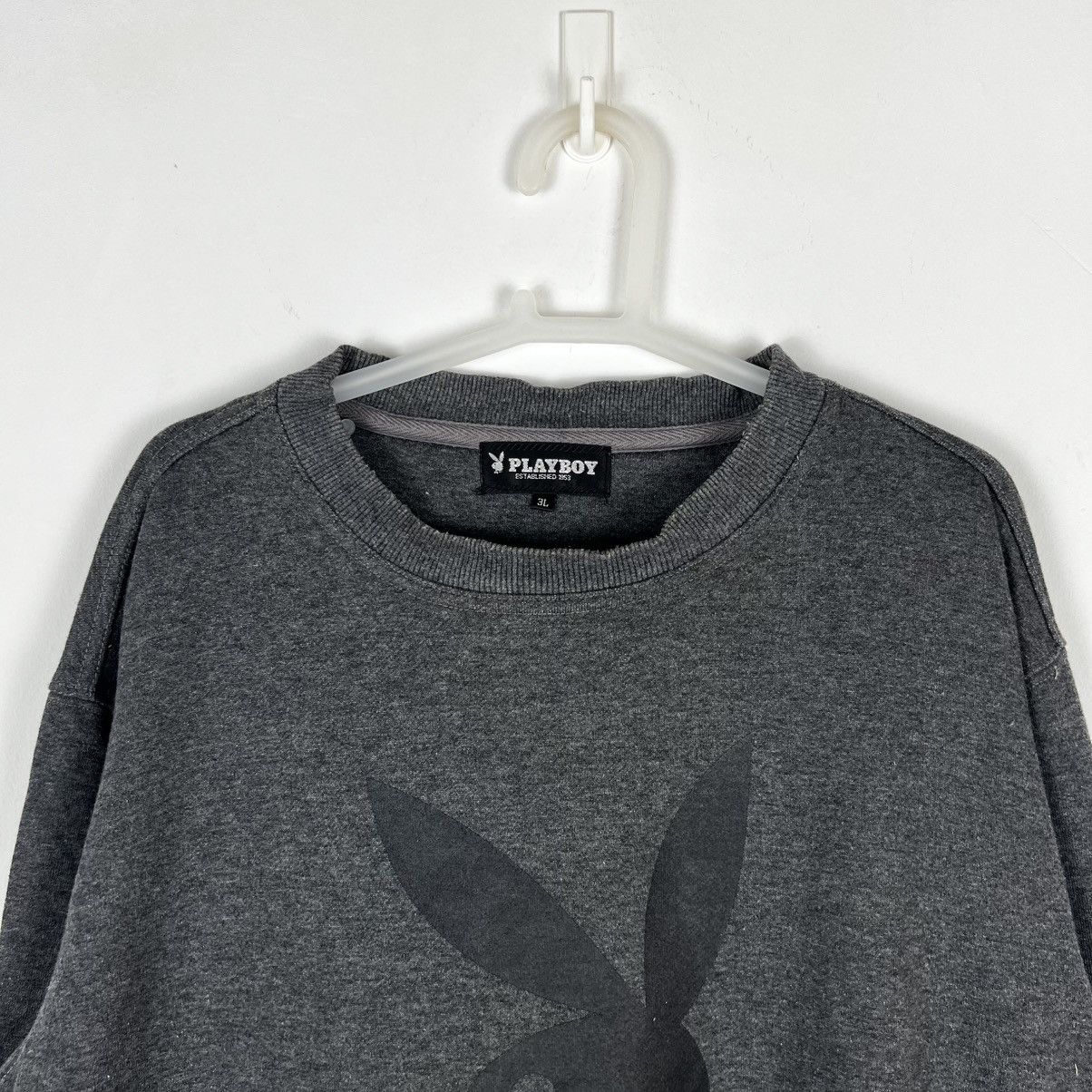 Playboy Vintage Playboy Big Logo Black Sweatshirt Jumper Rare Size US XXL / EU 58 / 5 - 3 Thumbnail