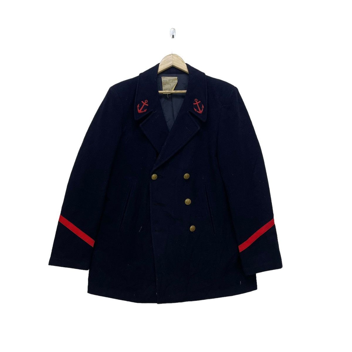 Japanese Brand × Vintage Vintage France Army Marine Coat Jacket Size US M / EU 48-50 / 2 - 1 Thumbnail
