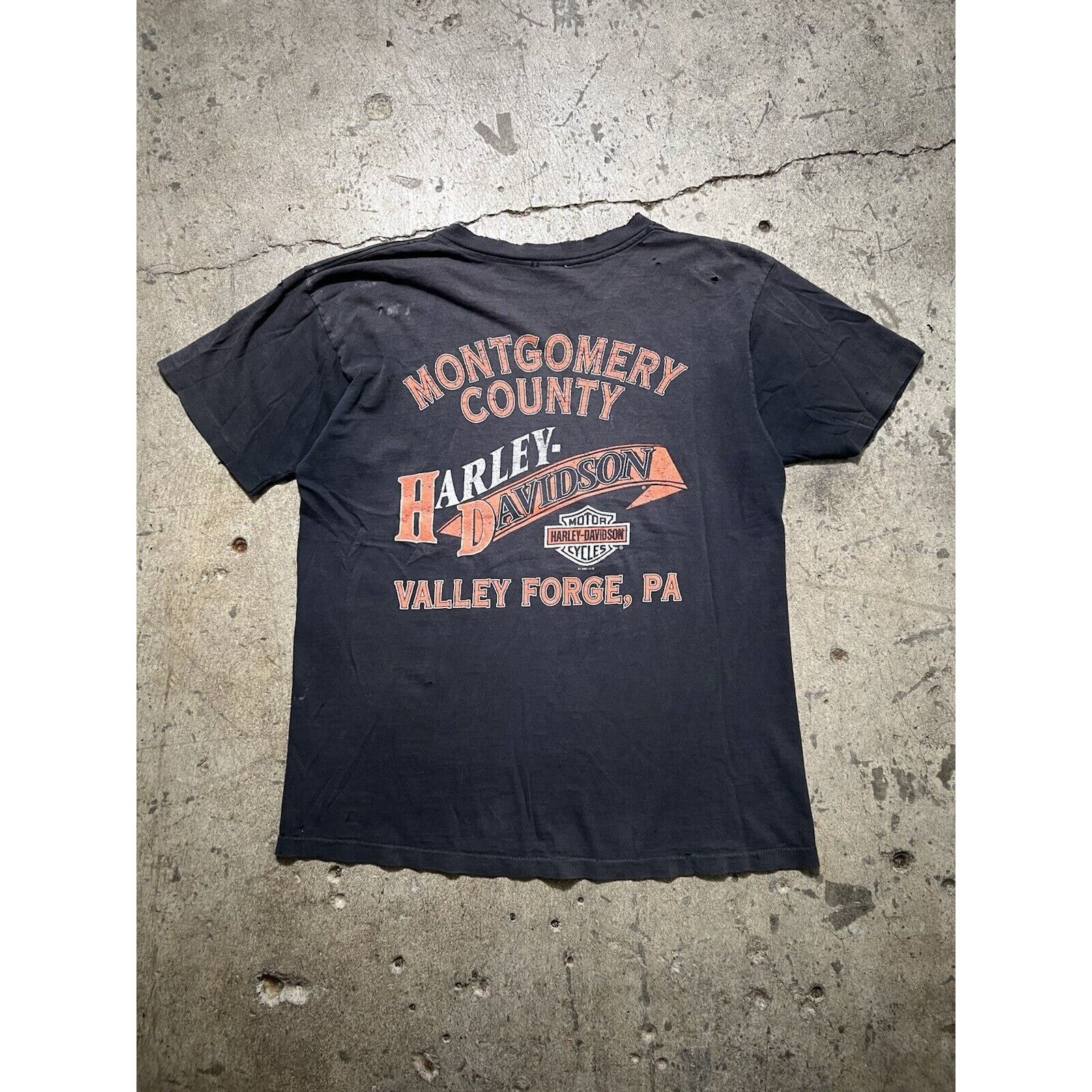 Harley Davidson × Vintage Vtg Harley Davidson Snake Live Ride Valley Forge Montgomery Size US L / EU 52-54 / 3 - 3 Thumbnail
