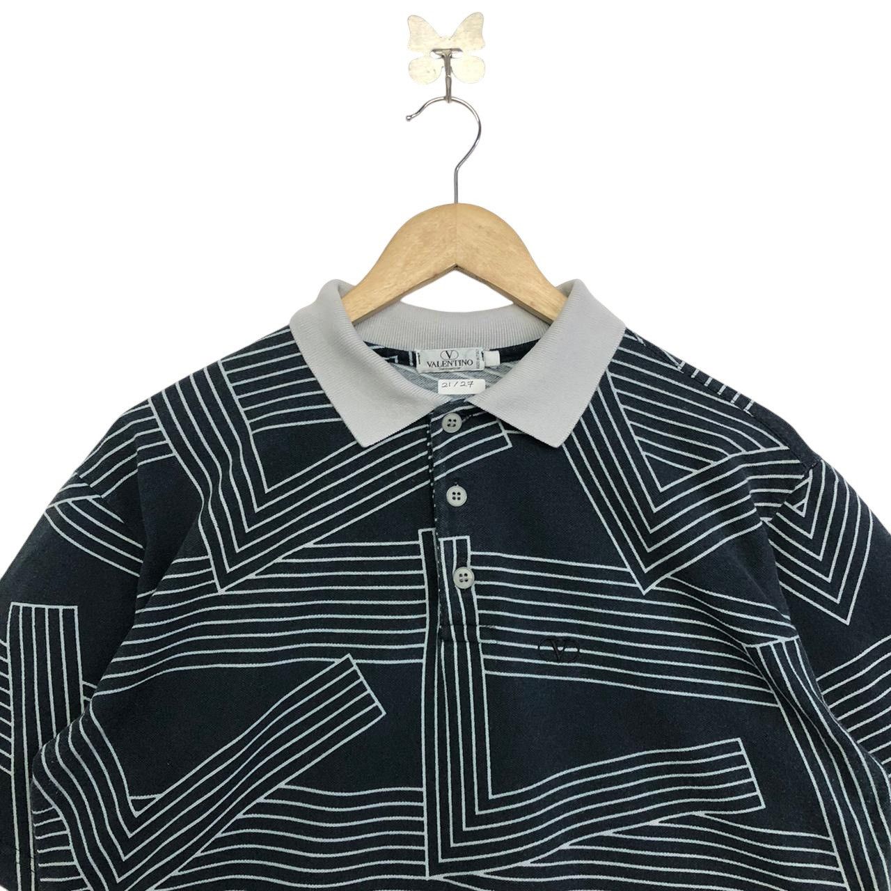 Valentino × Vintage *Rare!! Vintage VALENTINO Full print design polo tee Size US L / EU 52-54 / 3 - 2 Thumbnail
