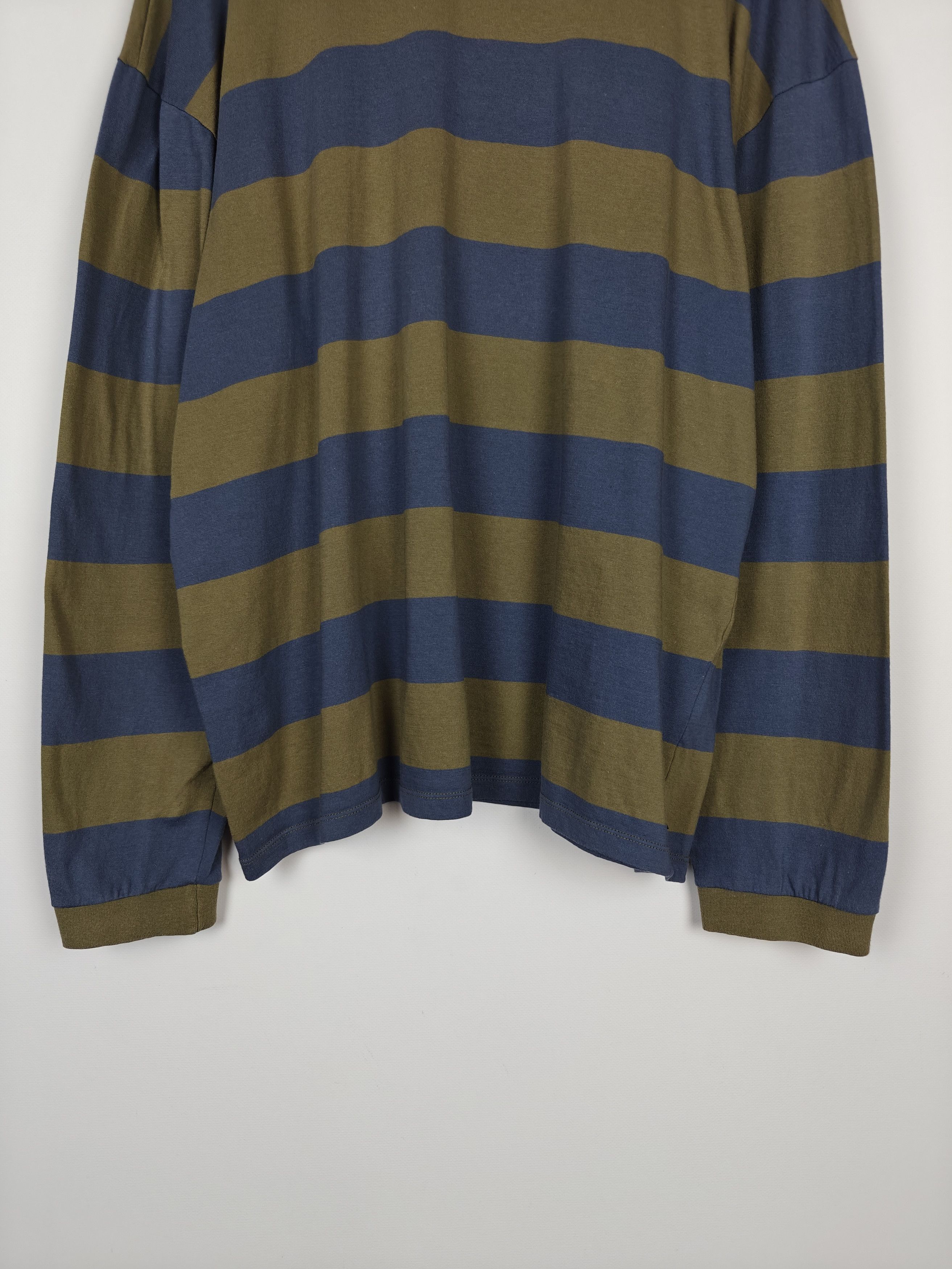 Edwin Edwin Longsleeve Quarter Rib TS Pullover Striped XL Size US XL / EU 56 / 4 - 3 Thumbnail