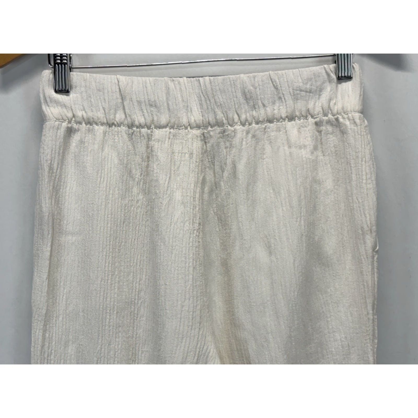 Soft Surroundings VINTAGE Soft Surroundings Oceo Gauze Pants XS Ivory Beach Coastal Pull On Women Pants Size 26" / US 2 / IT 38 - 4 Thumbnail