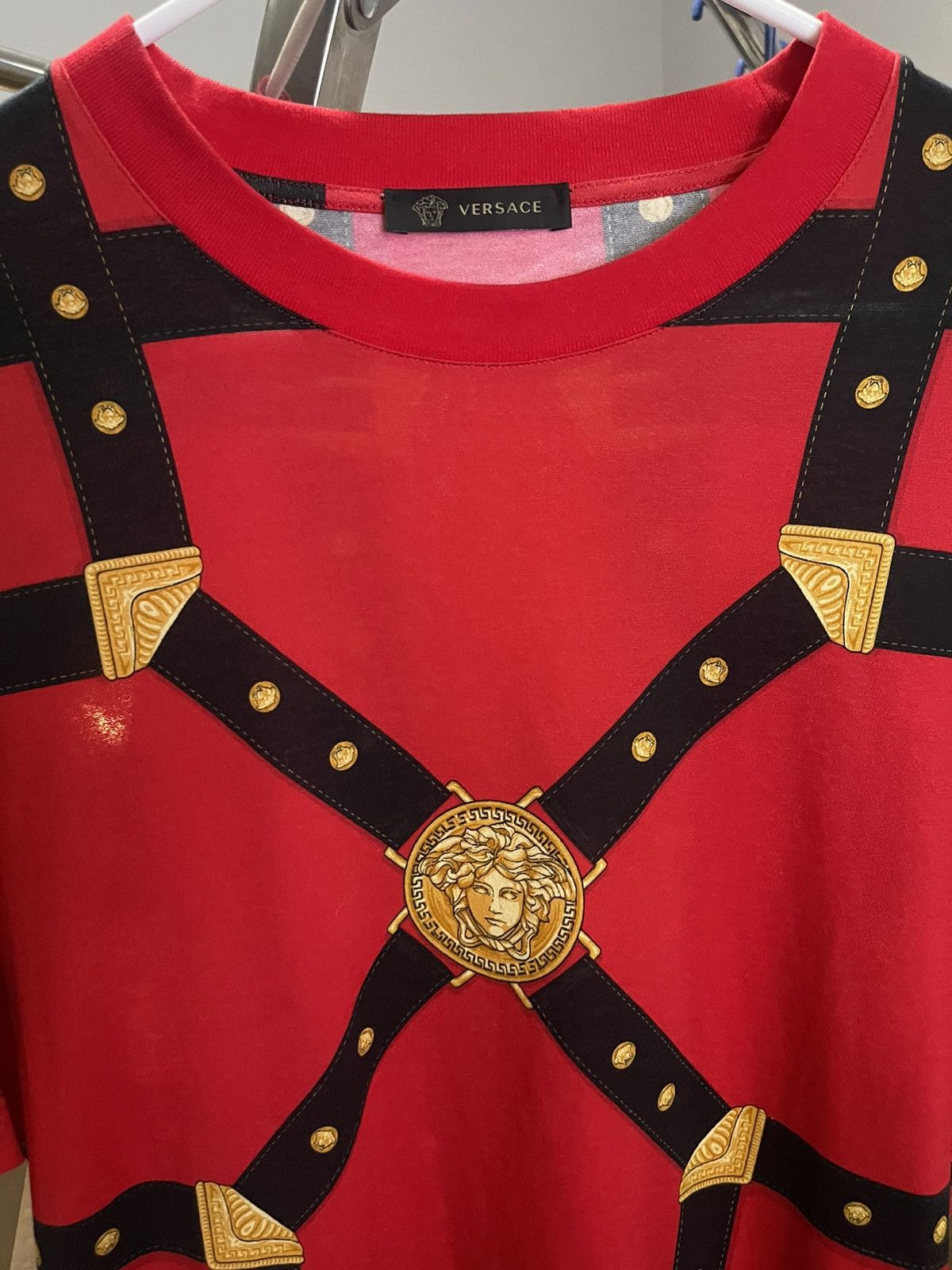 Versace Versace Harness Medusa TShirt Size US XL / EU 56 / 4 - 2 Thumbnail