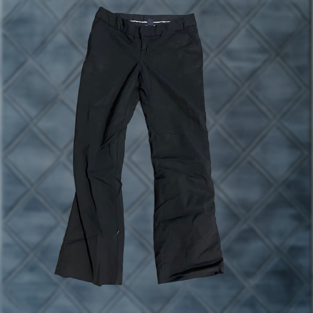 Banana Republic Banana Republic Dress Pants Martin-Fit Women 0P Petite Black Cotton Straight Lined Inseam 25 in Men? Size 25" / US 0 / IT 36 - 1 Thumbnail