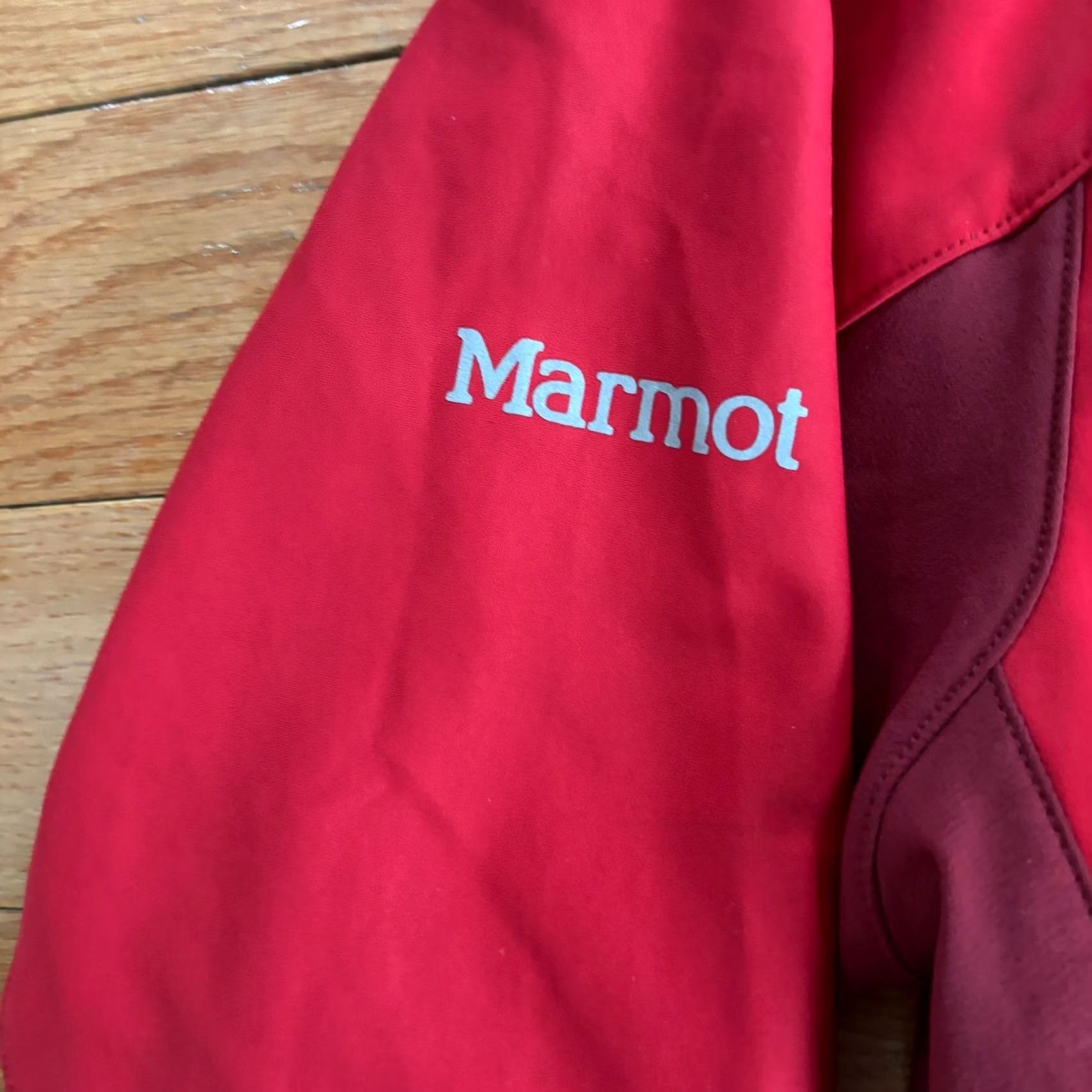 Marmot Jacket Mens L Red Windstopper Goretex Softshell Rain Coat Logo Outdoor, Men's — image 6 of 6
