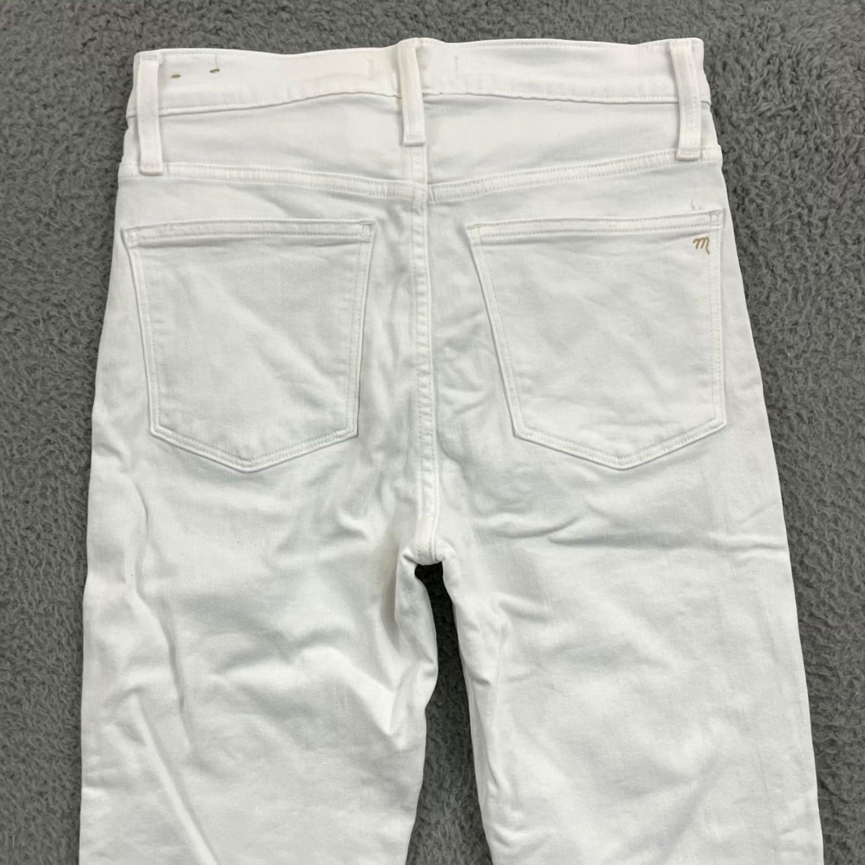 Madewell Madewell Jeans Women's 28x26 Stovepipe White High Waisted Stretch 5-Pocket Denim Size 27" / US 4 / IT 40 - 7 Thumbnail