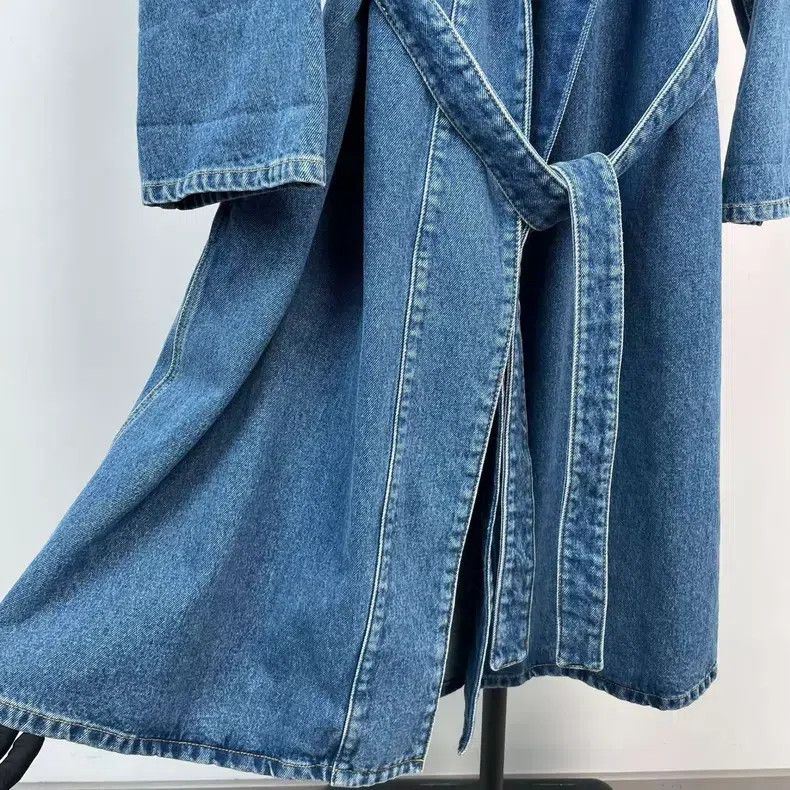Balenciaga Balenciaga Denim Bathrobe Coat Size XS / US 0-2 / IT 36-38 - 6 Thumbnail