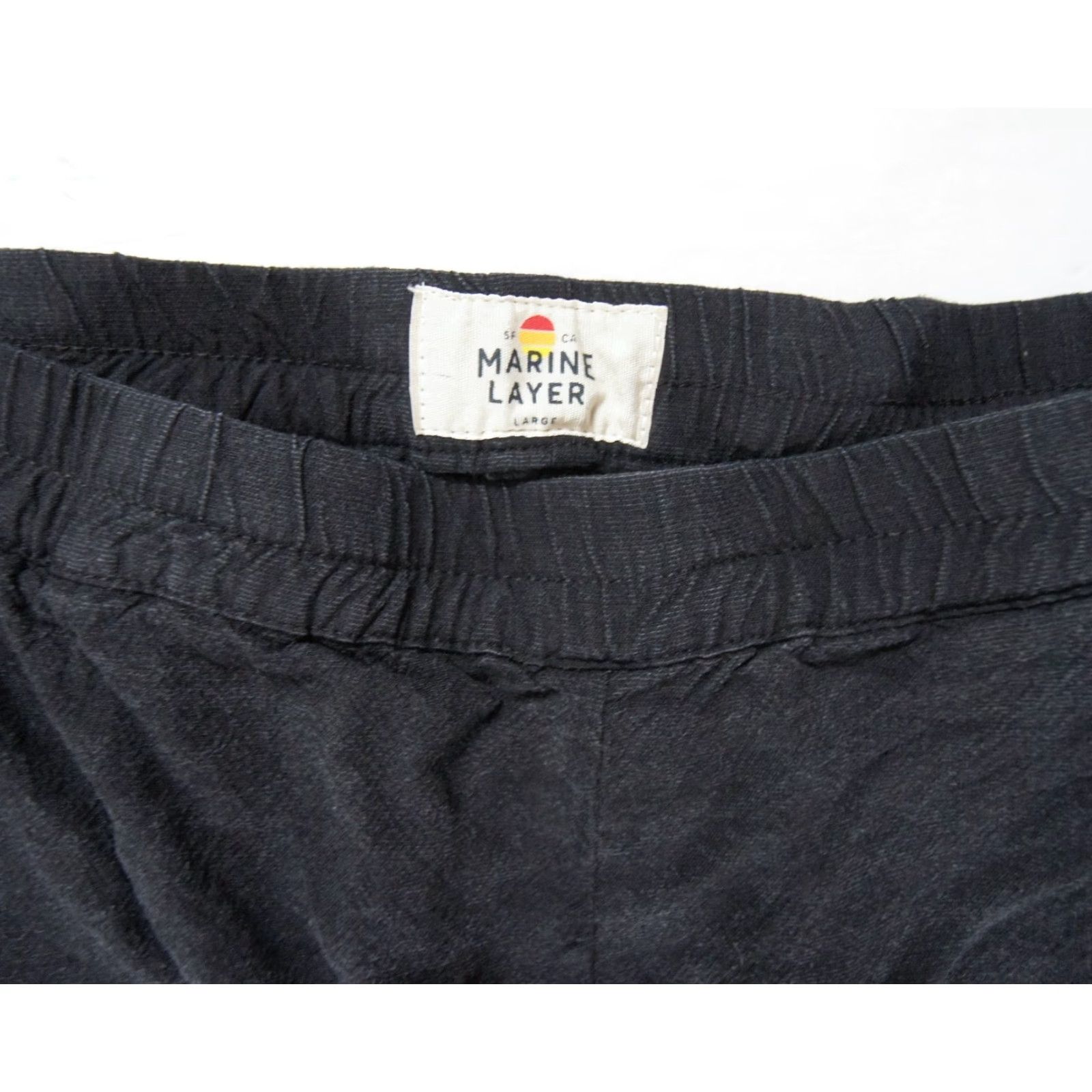 Marine Layer Marine Layer Women's Pants Large Black Lightweight Tencel Stretch Casual Ankle Size 36" / US 14 / IT 50 - 4 Thumbnail