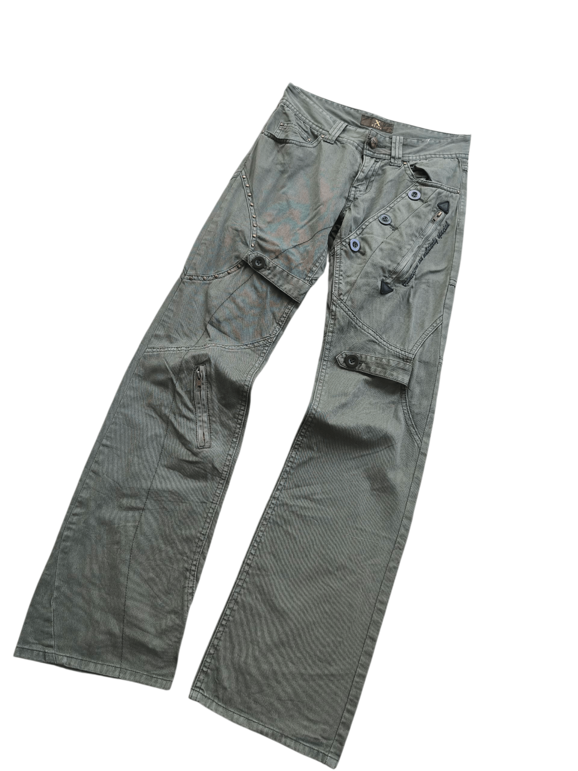 If Six Was Nine Xfrm assymetric flare pants Size US 30 / EU 46 - 2 Thumbnail