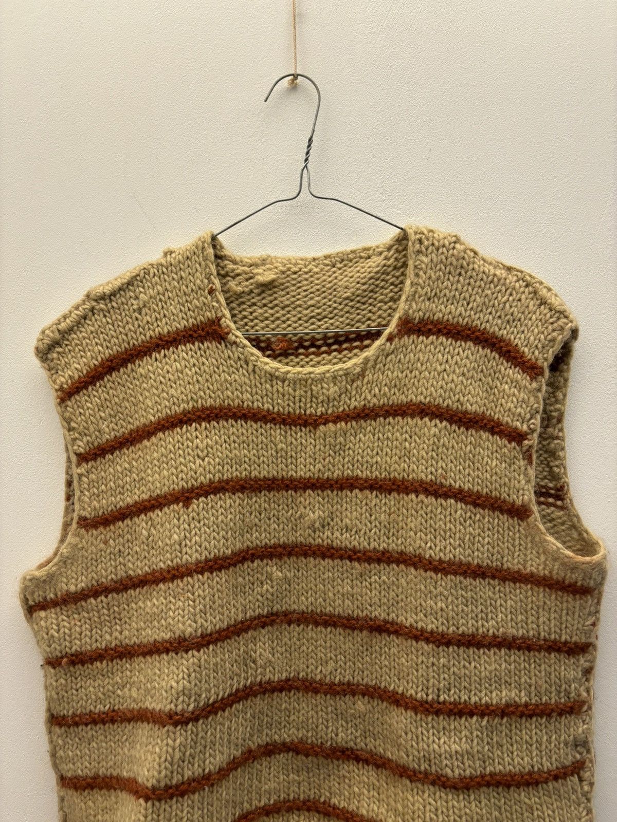 Handmade × Japanese Brand Vintage Wool Handknitted Stripper Vest Size US M / EU 48-50 / 2 - 3 Thumbnail