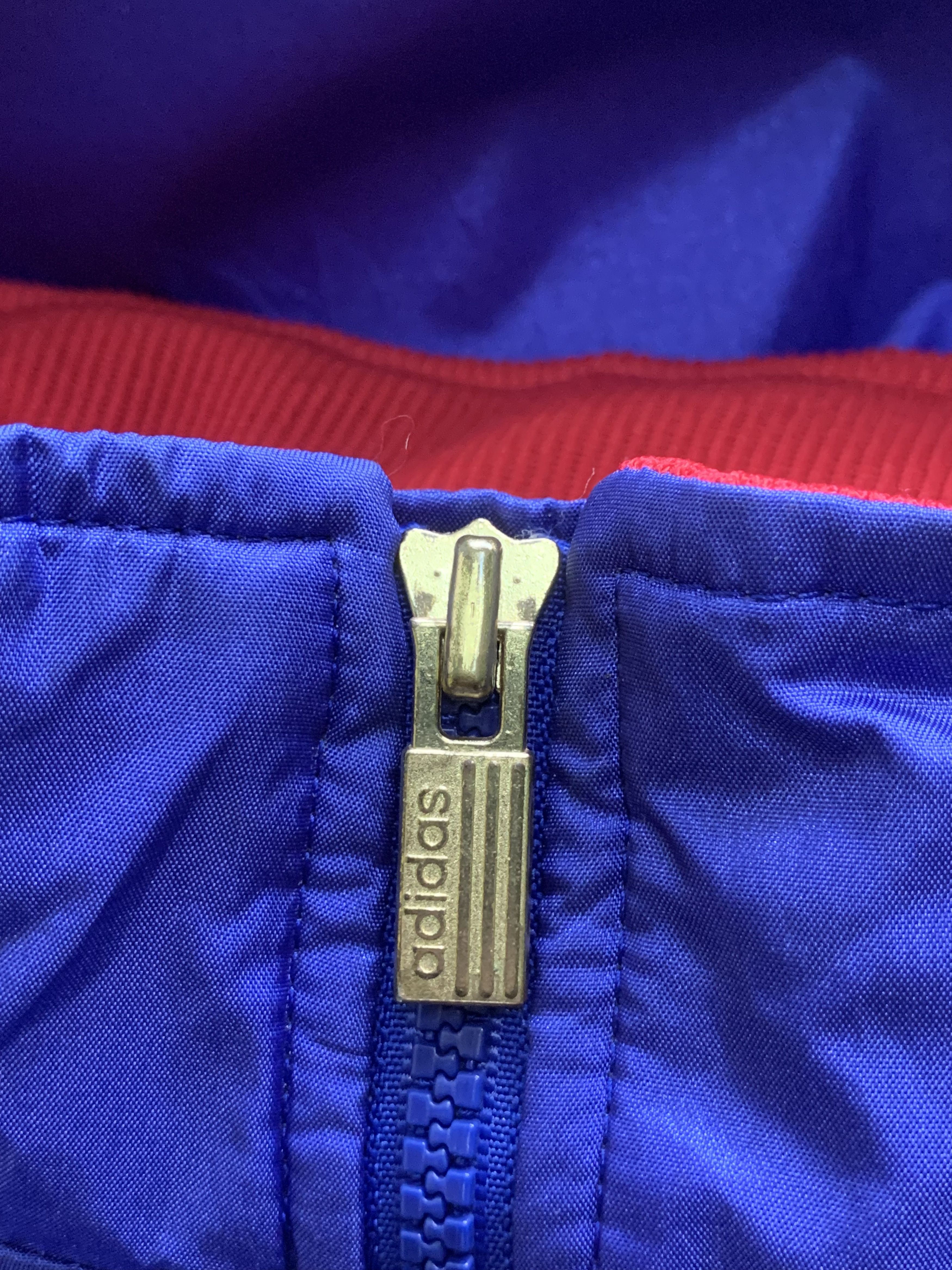 Adidas × Descente Rare Design Vintage Adidas France Striped Zipper Jackets Size US L / EU 52-54 / 3 - 9 Thumbnail