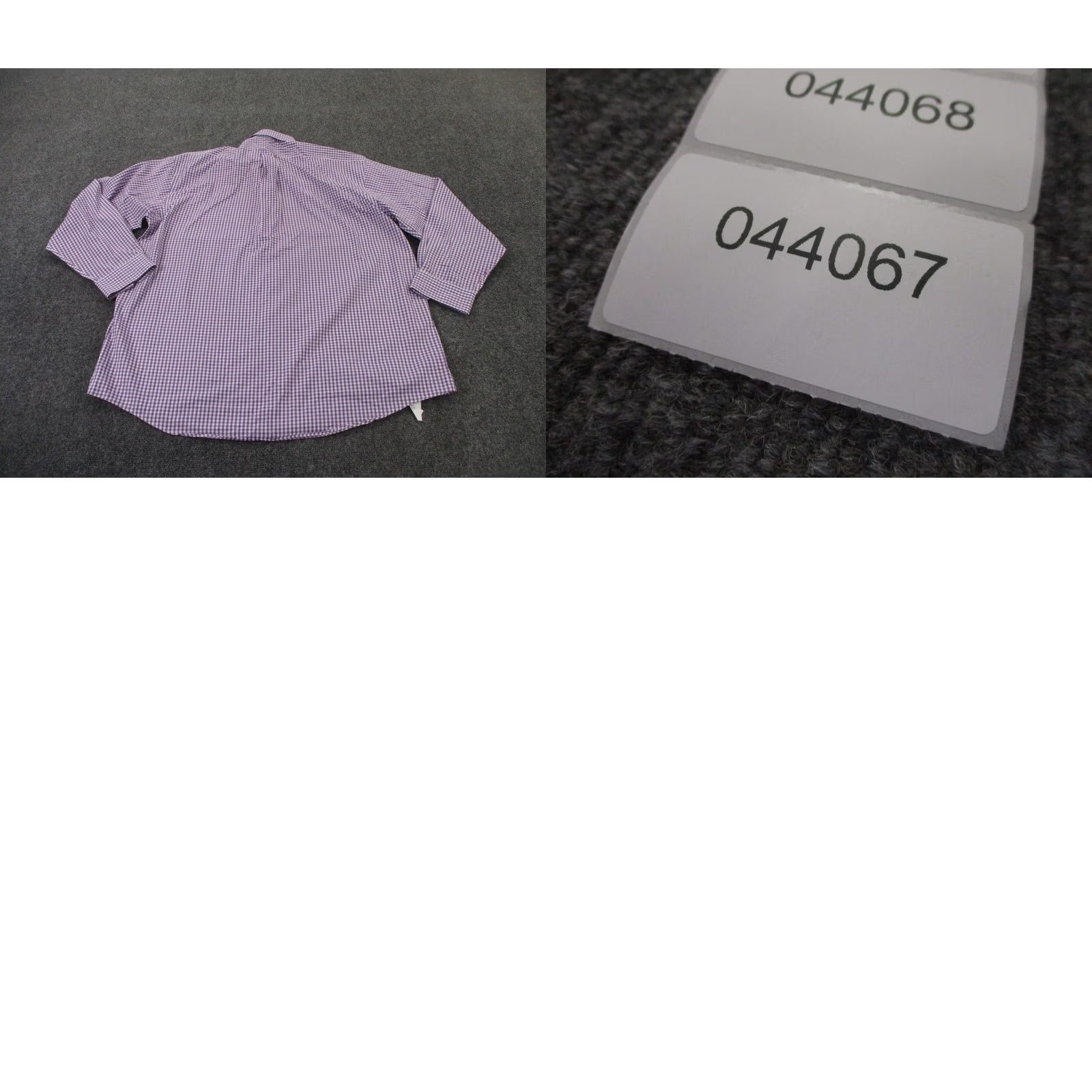 Logo 7 Al Dixons Shirt Mens XL Purple Plaid Button-Up Collared Long Sleeve White Space? Size US XL / EU 56 / 4 - 8 Thumbnail