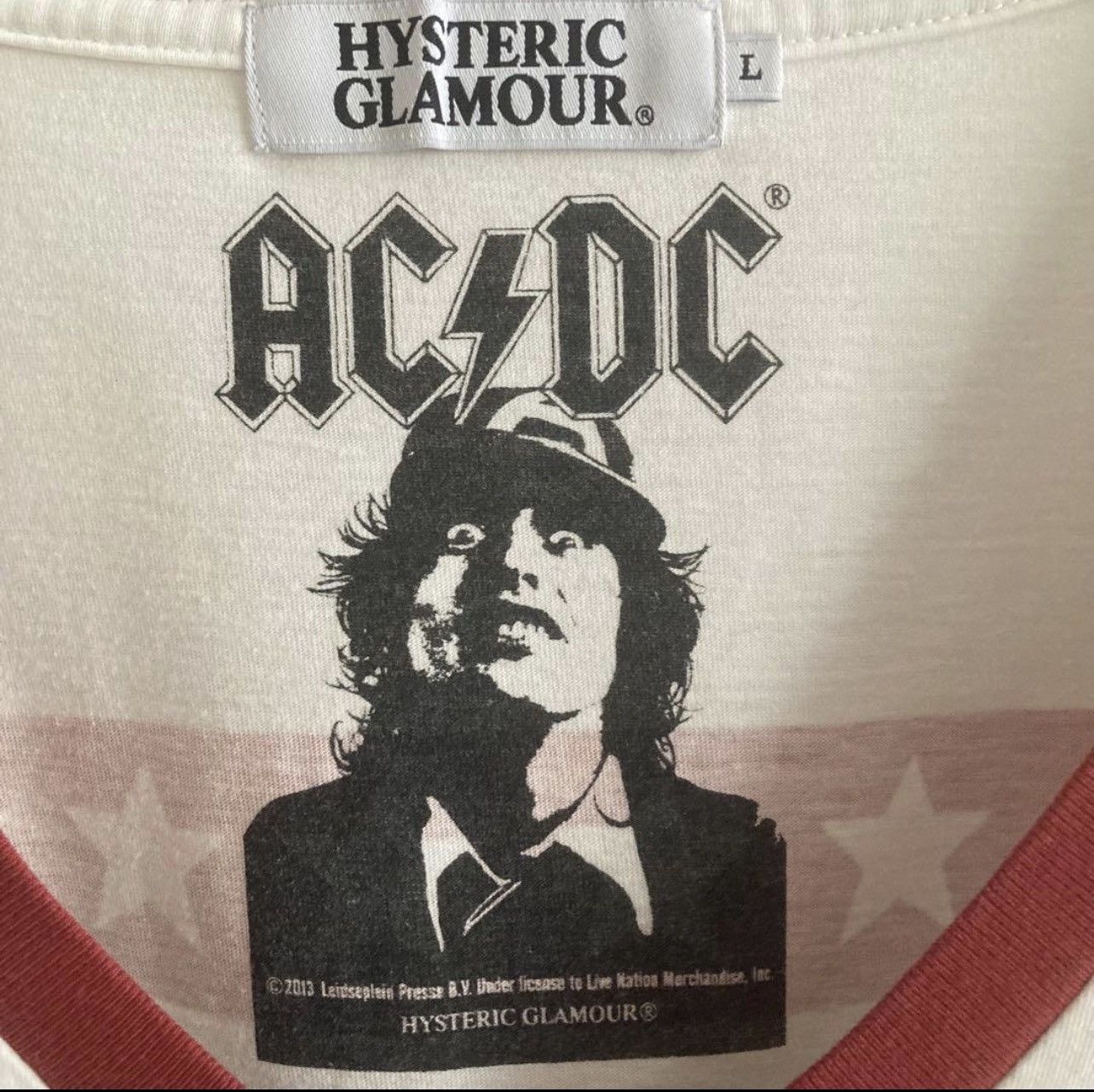 Hysteric Glamour Archival Hysteric Glamour x AC/DC "Illinois 1979" Ringer Tee Size US L / EU 52-54 / 3 - 5 Thumbnail